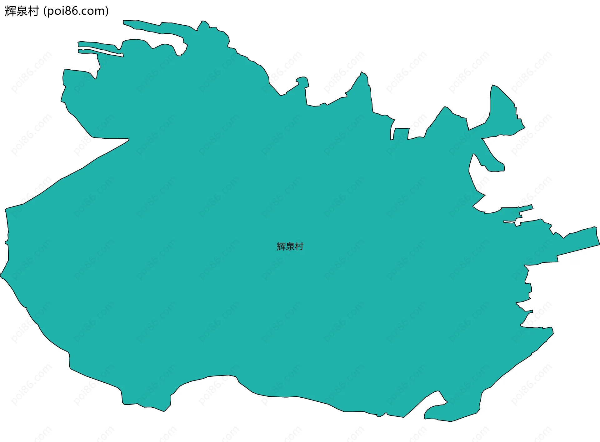 辉泉村边界地图
