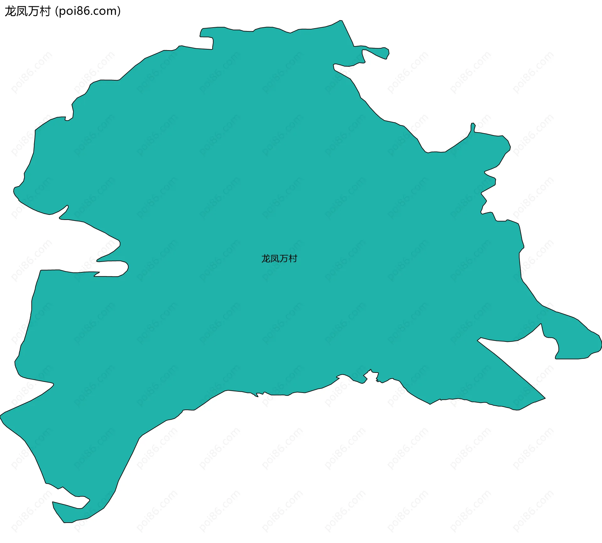 龙凤万村边界地图