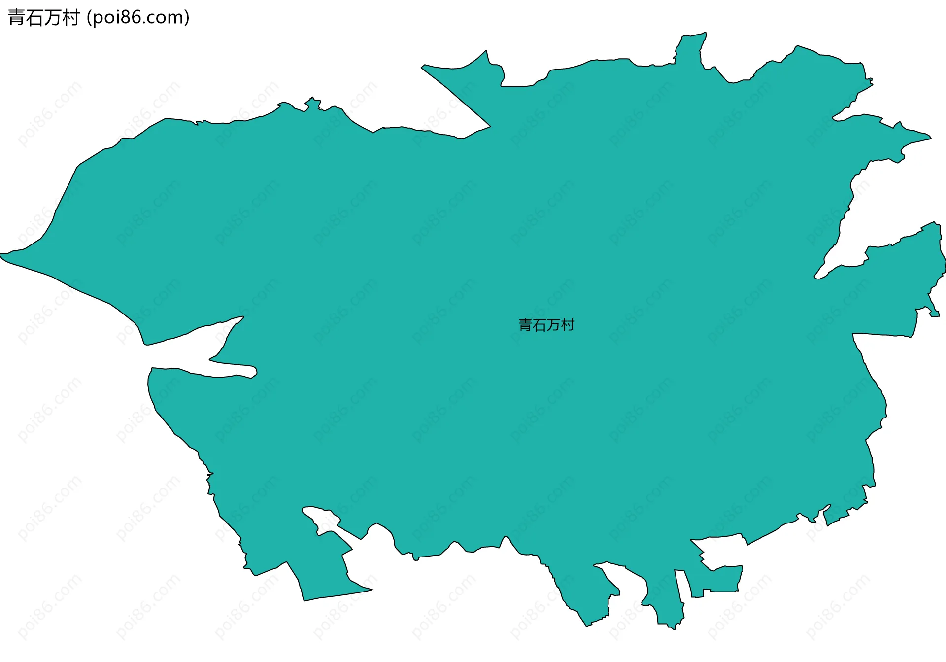 青石万村边界地图