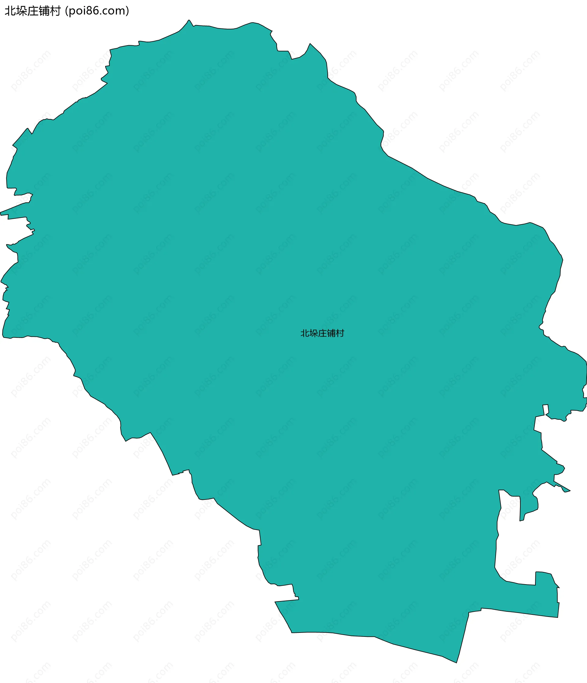 北垛庄铺村边界地图