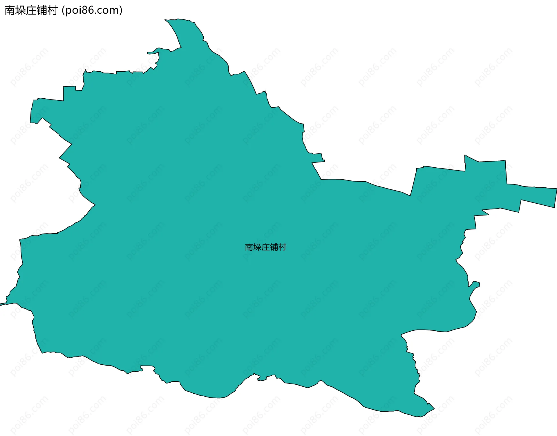 南垛庄铺村边界地图