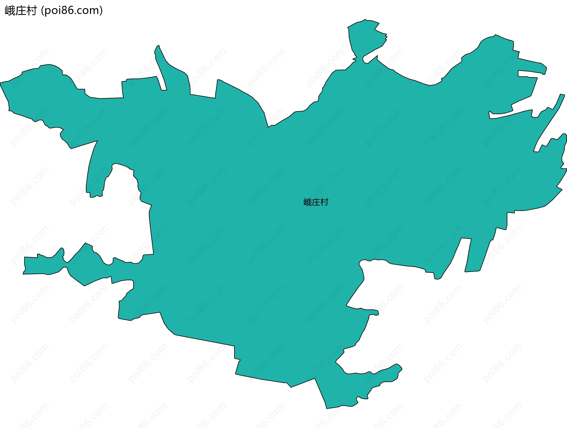 峨庄村边界地图