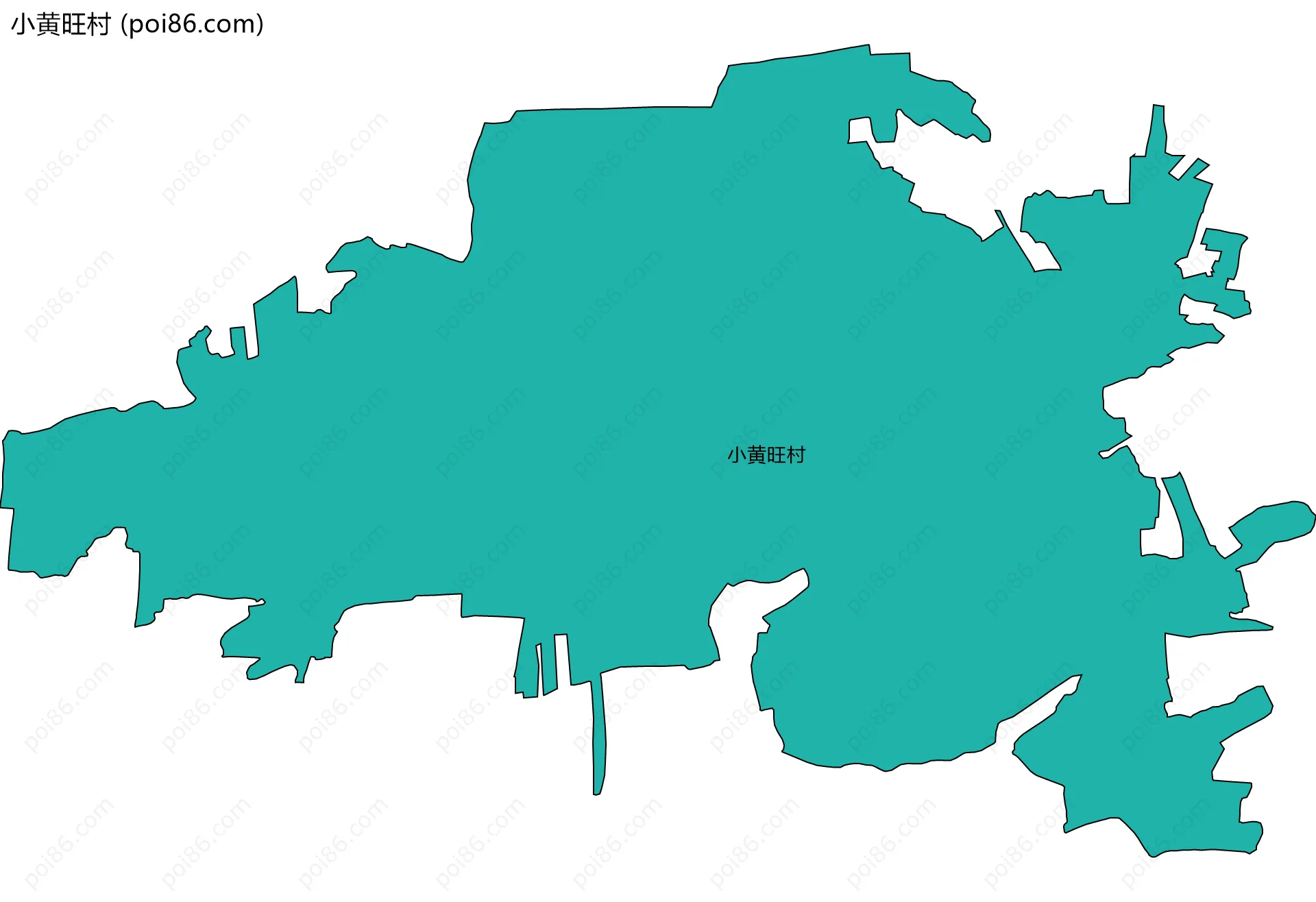 小黄旺村边界地图