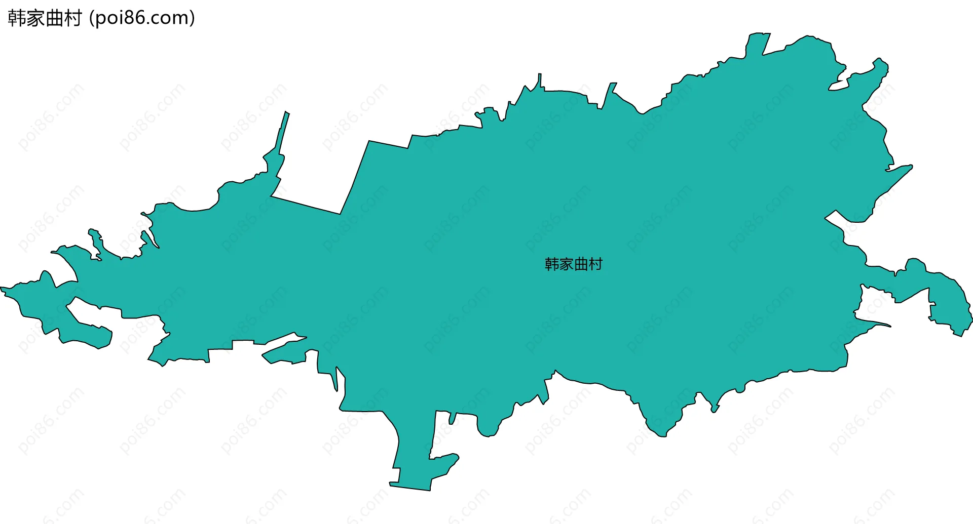韩家曲村边界地图
