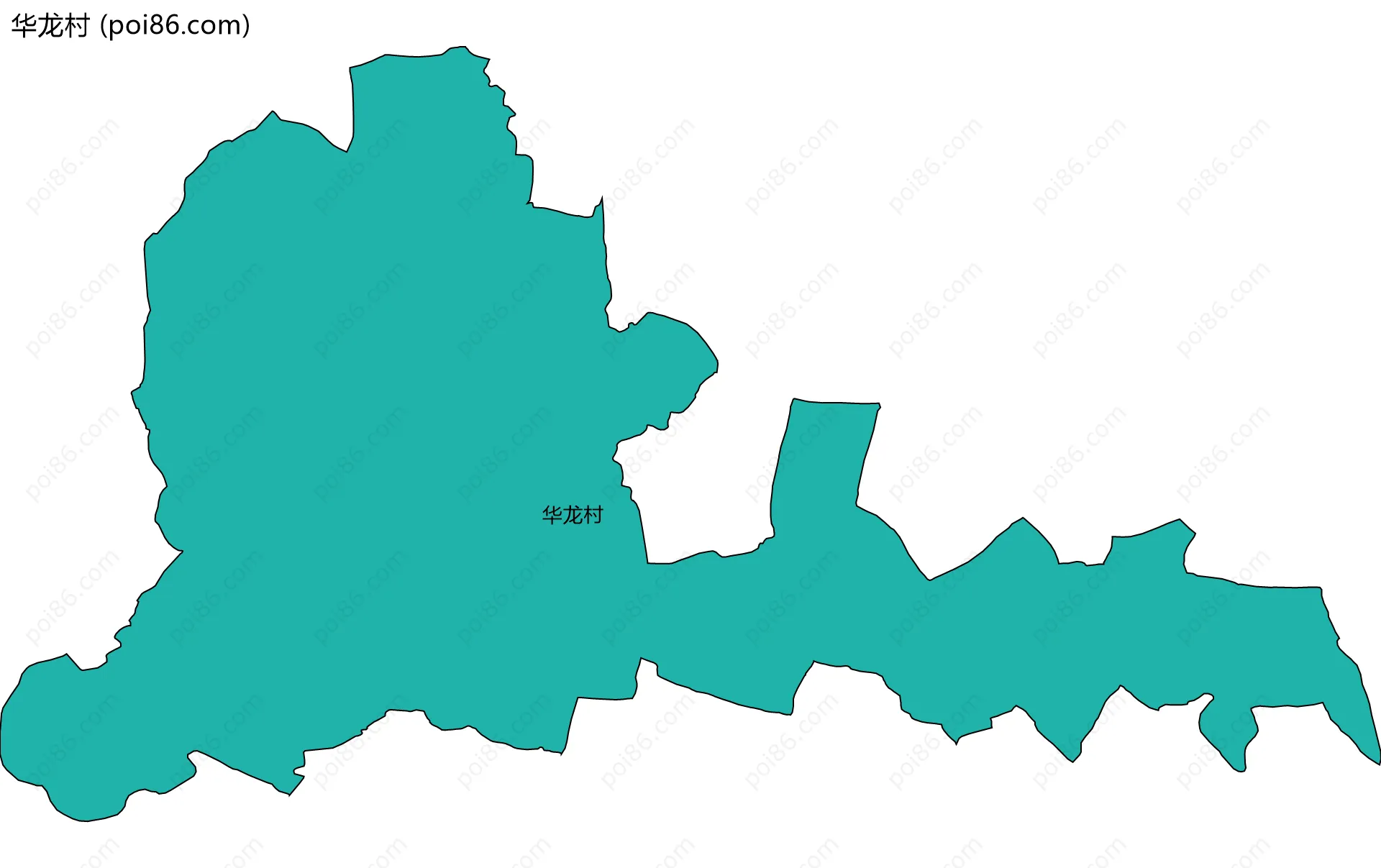 华龙村边界地图