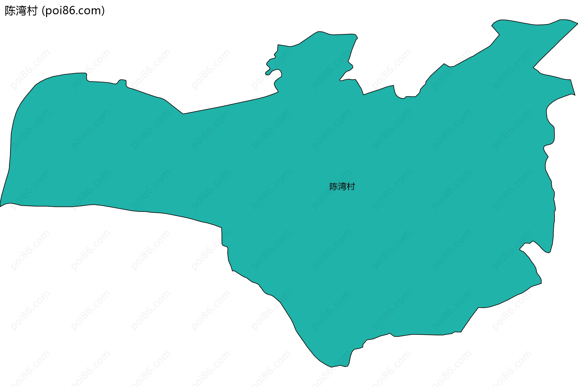 陈湾村边界地图