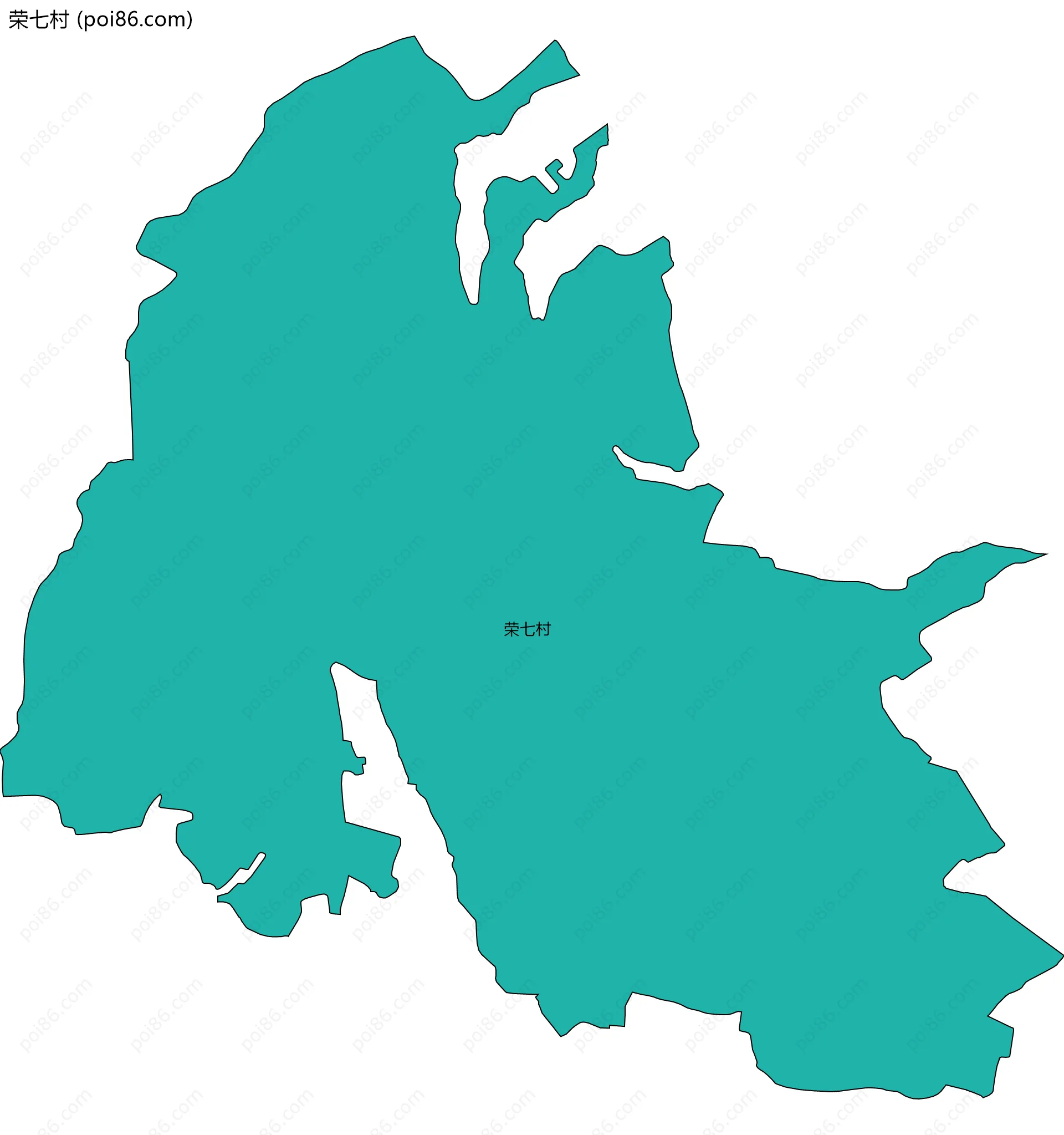 荣七村边界地图