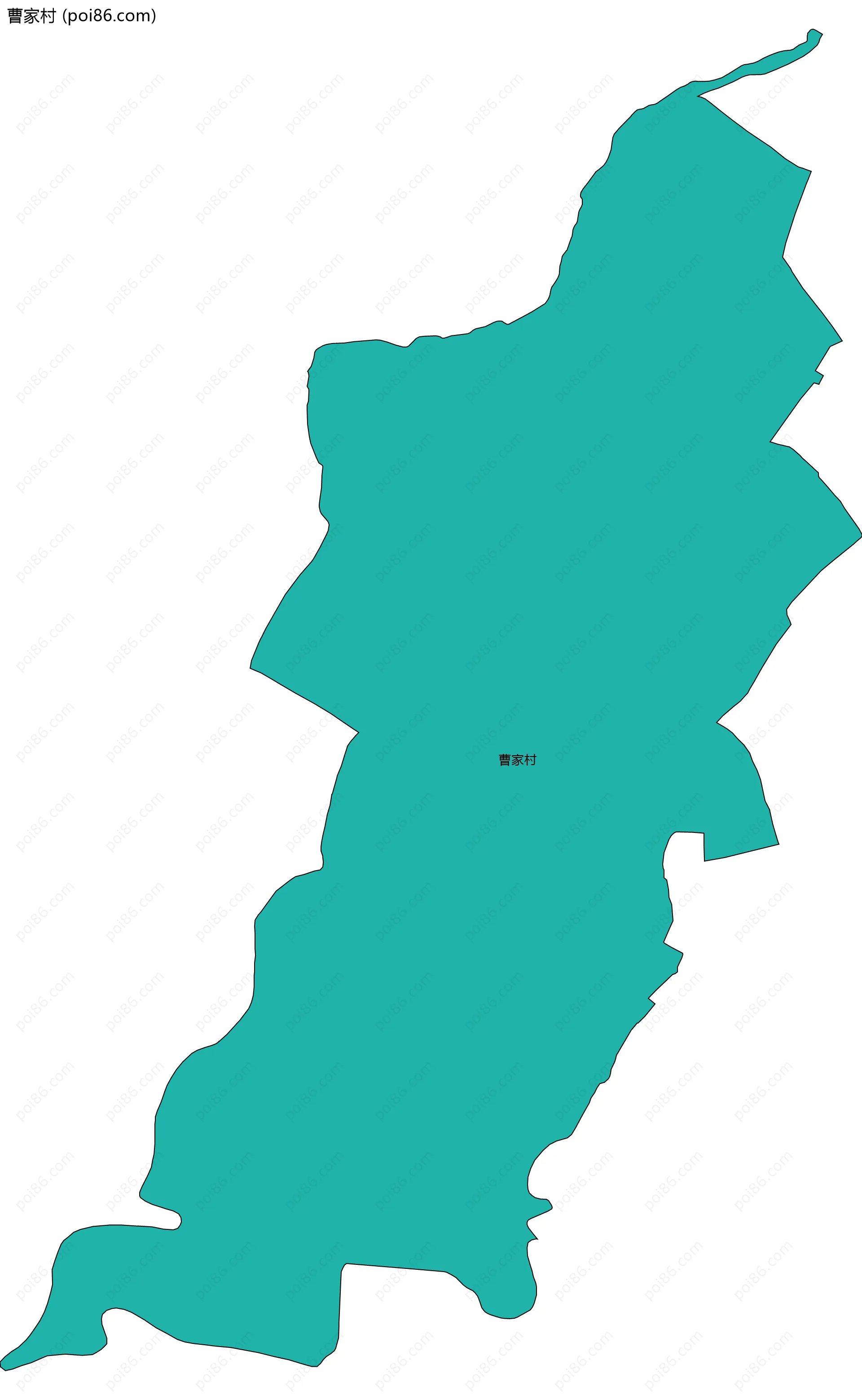 曹家村边界地图