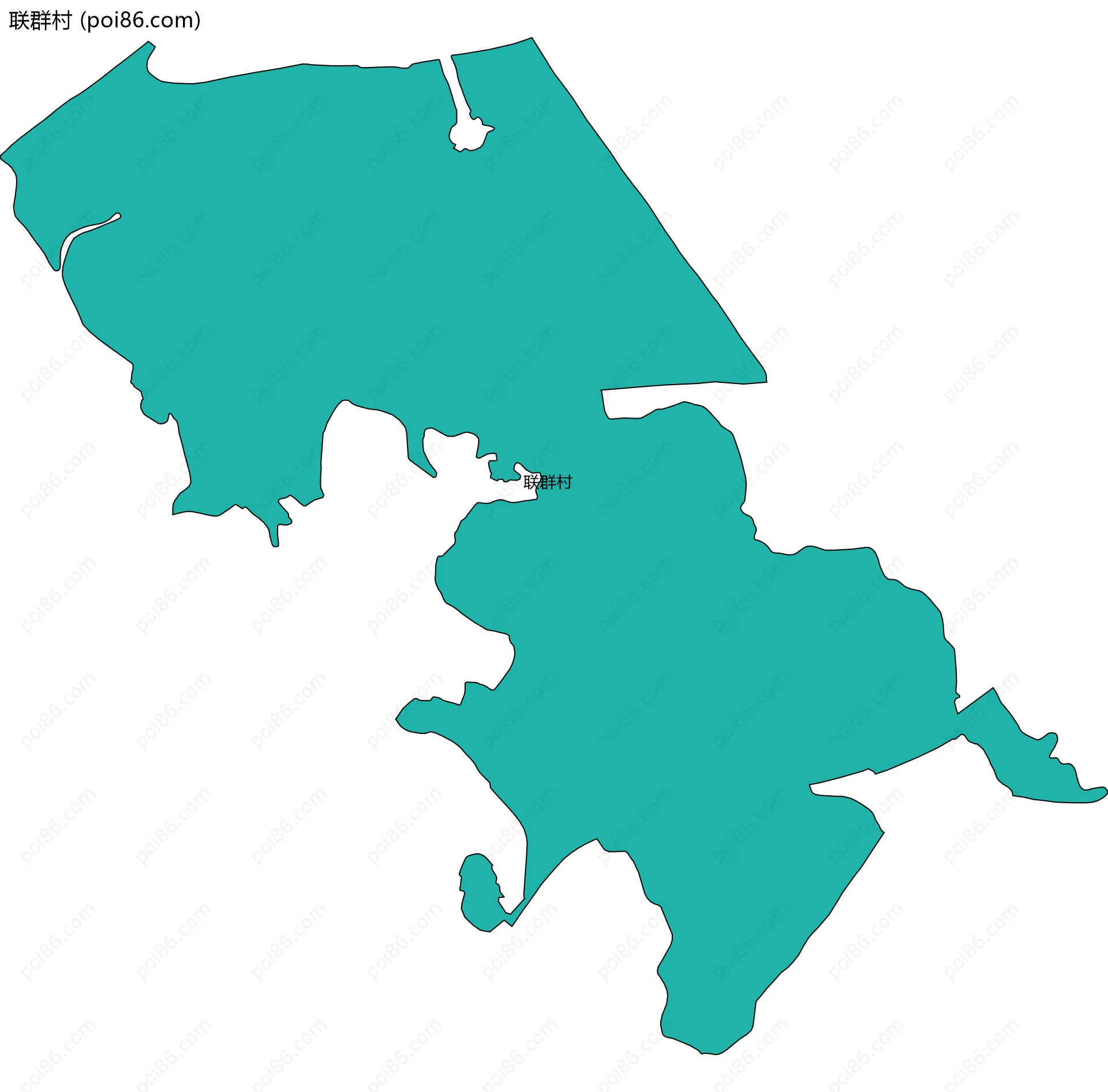联群村边界地图