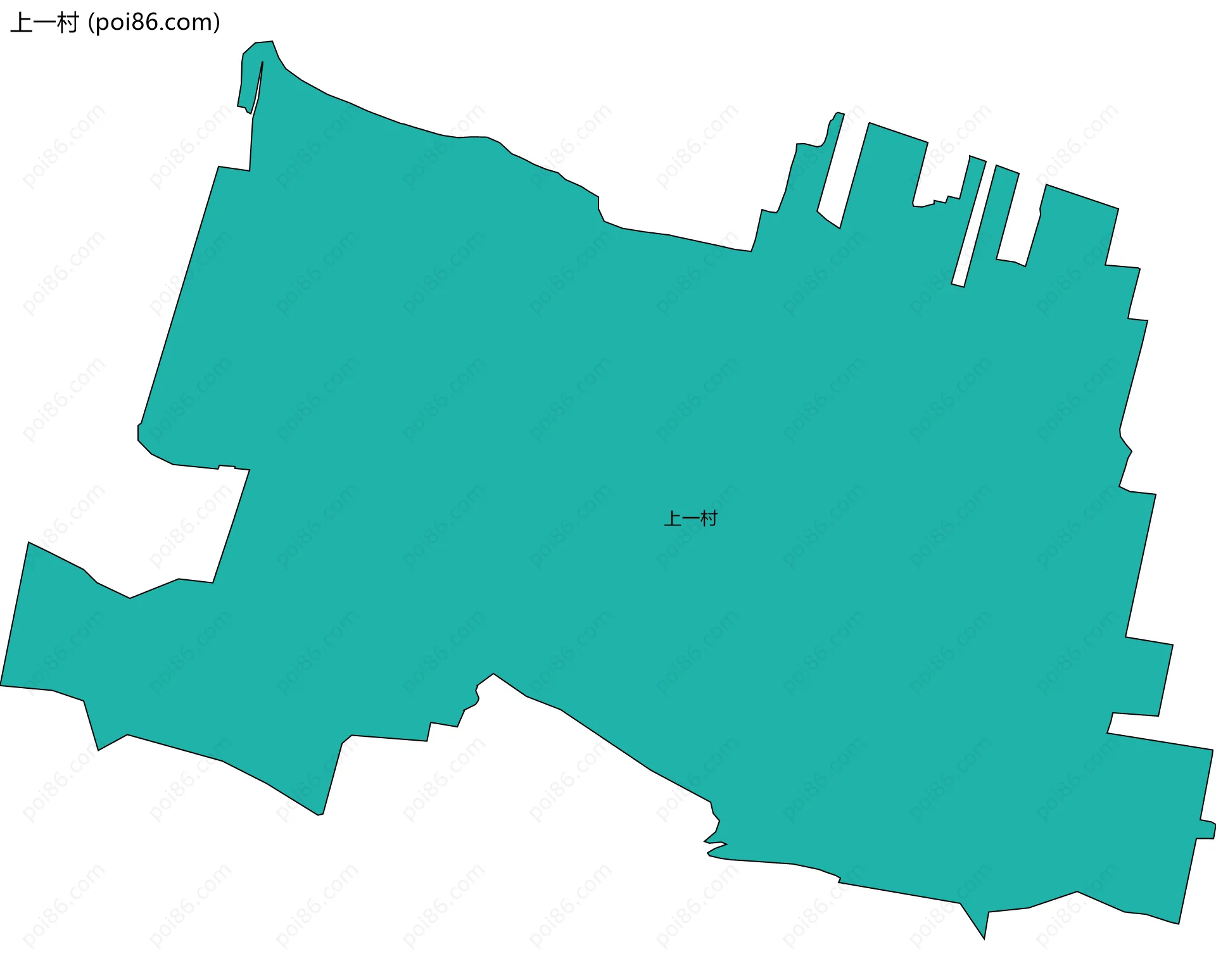 上一村边界地图