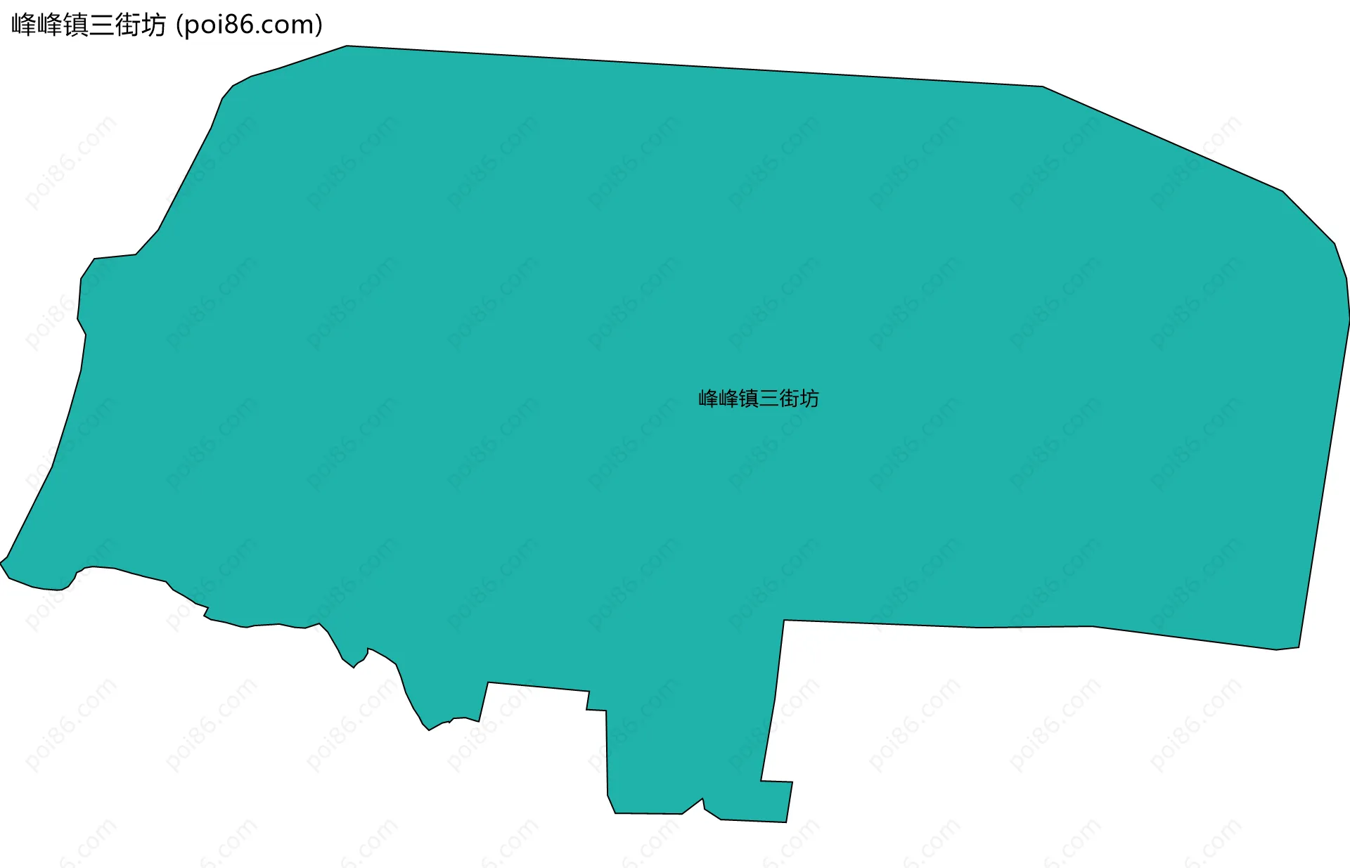 峰峰镇三街坊边界地图