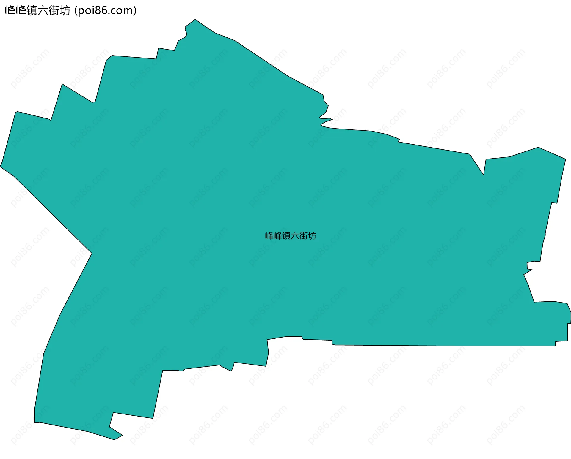 峰峰镇六街坊边界地图