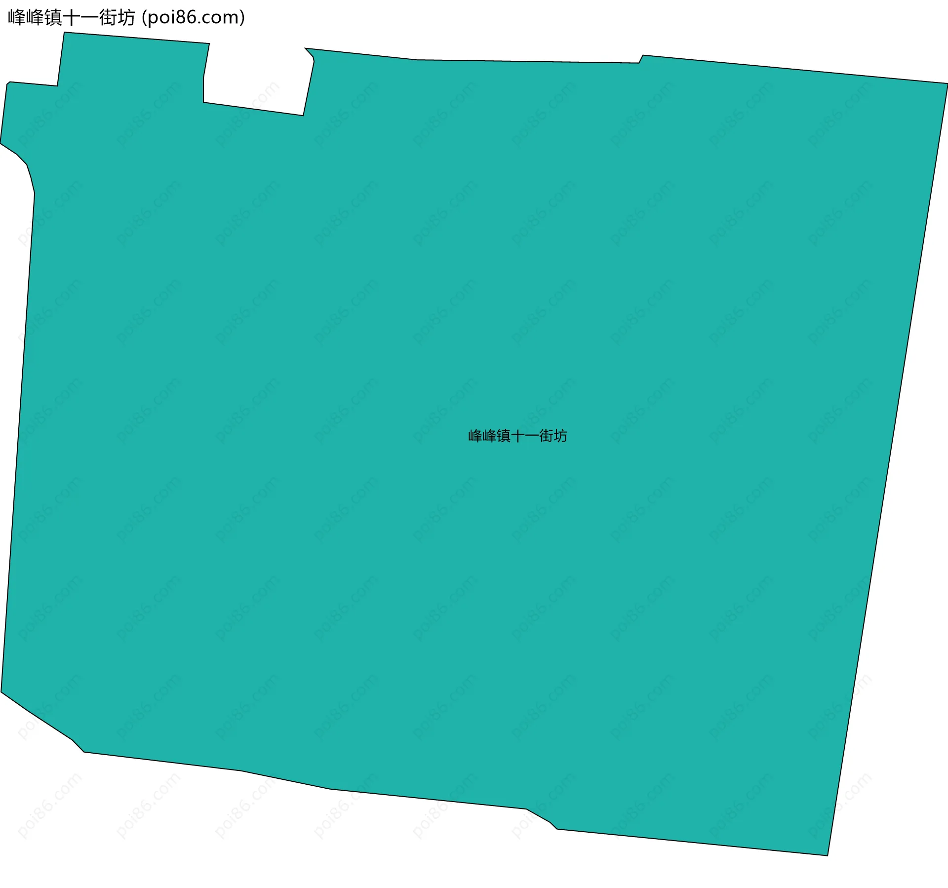 峰峰镇十一街坊边界地图