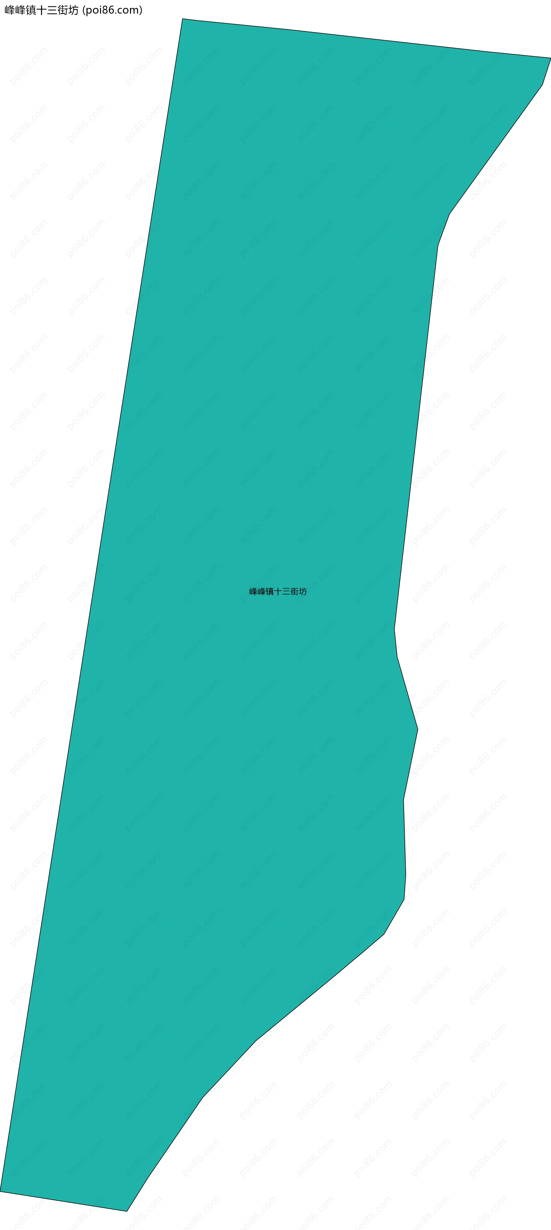 峰峰镇十三街坊边界地图