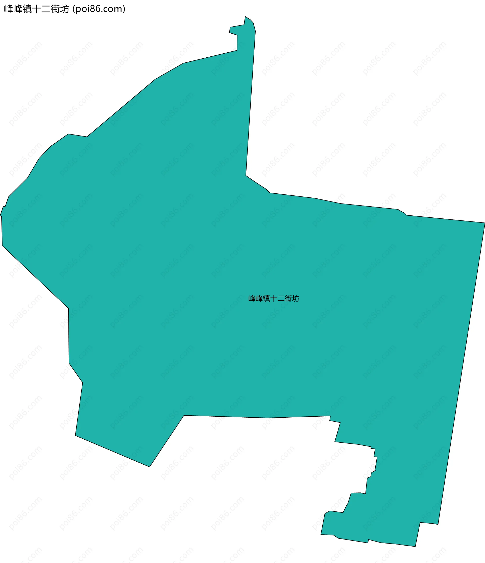 峰峰镇十二街坊边界地图