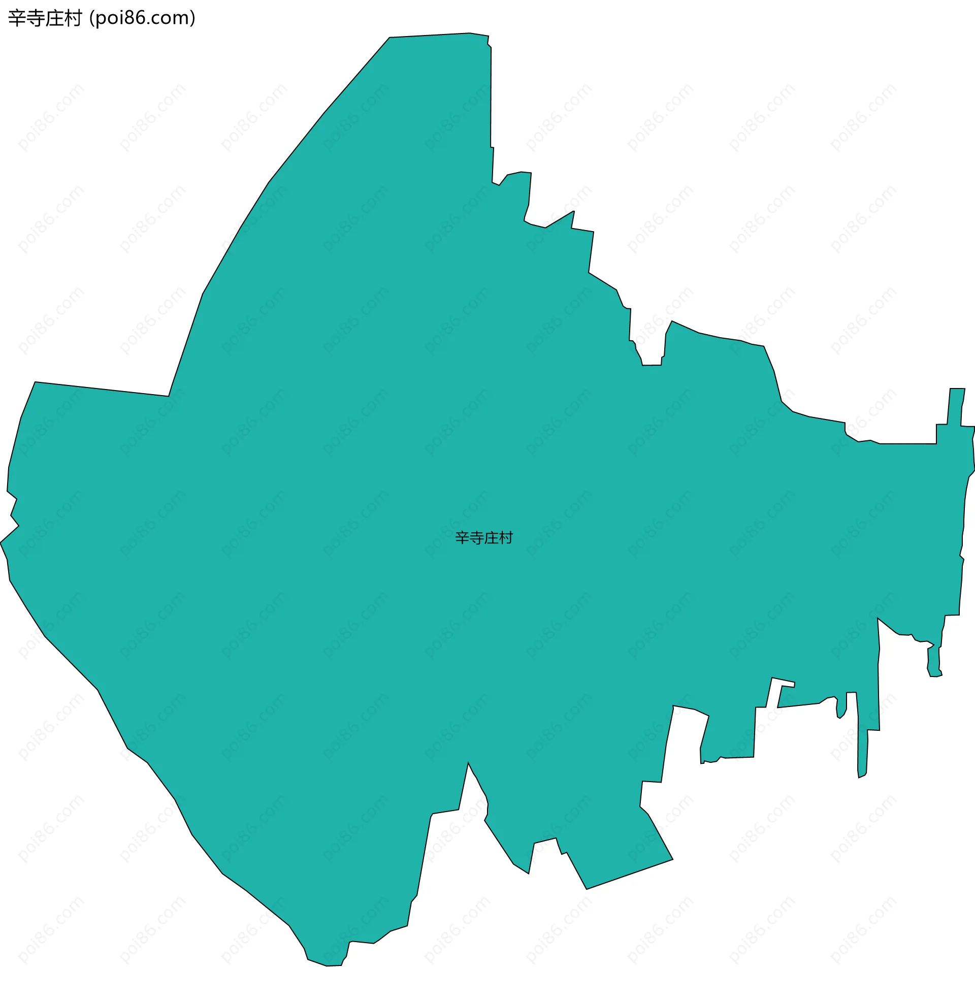 辛寺庄村边界地图