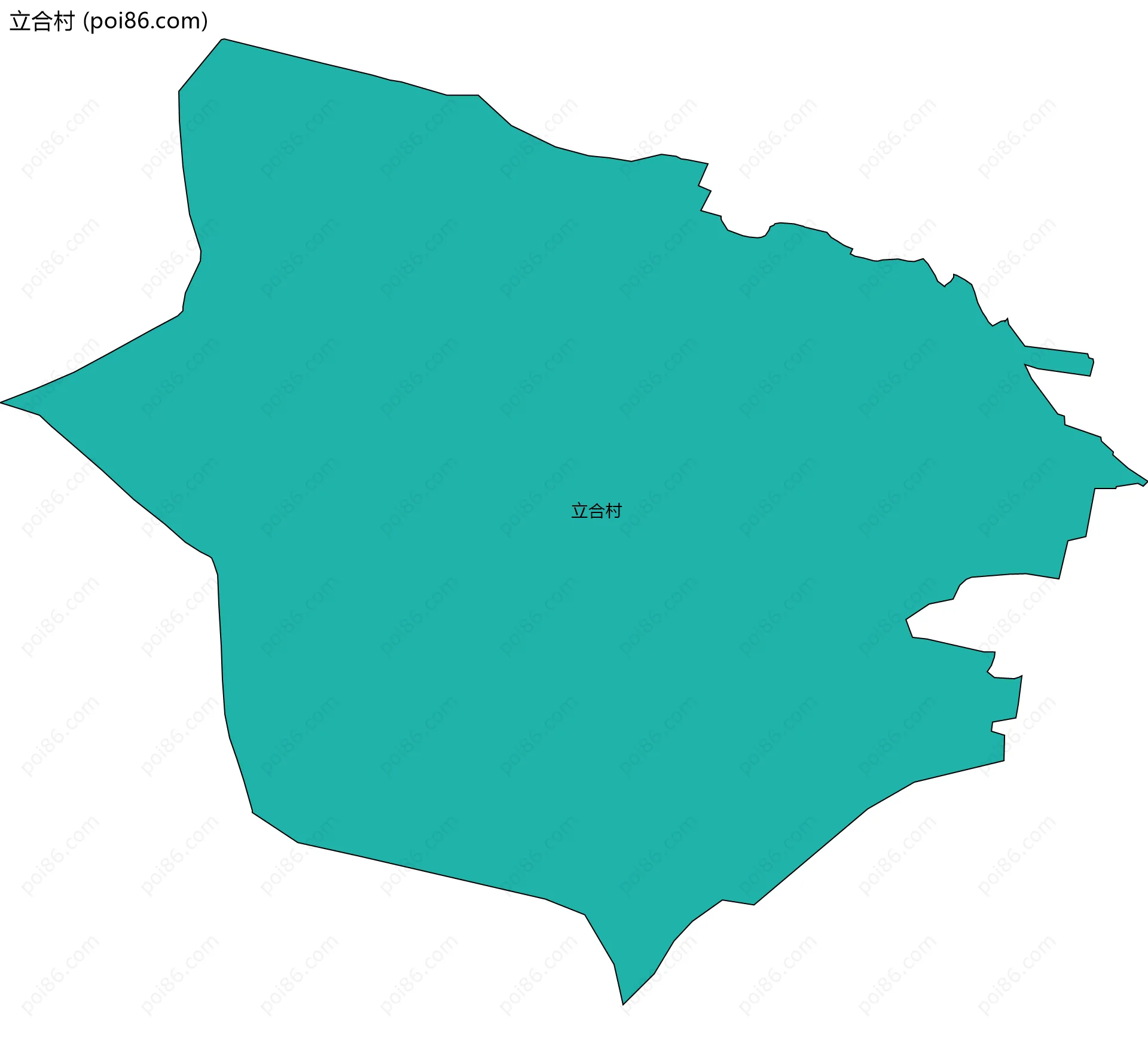 立合村边界地图