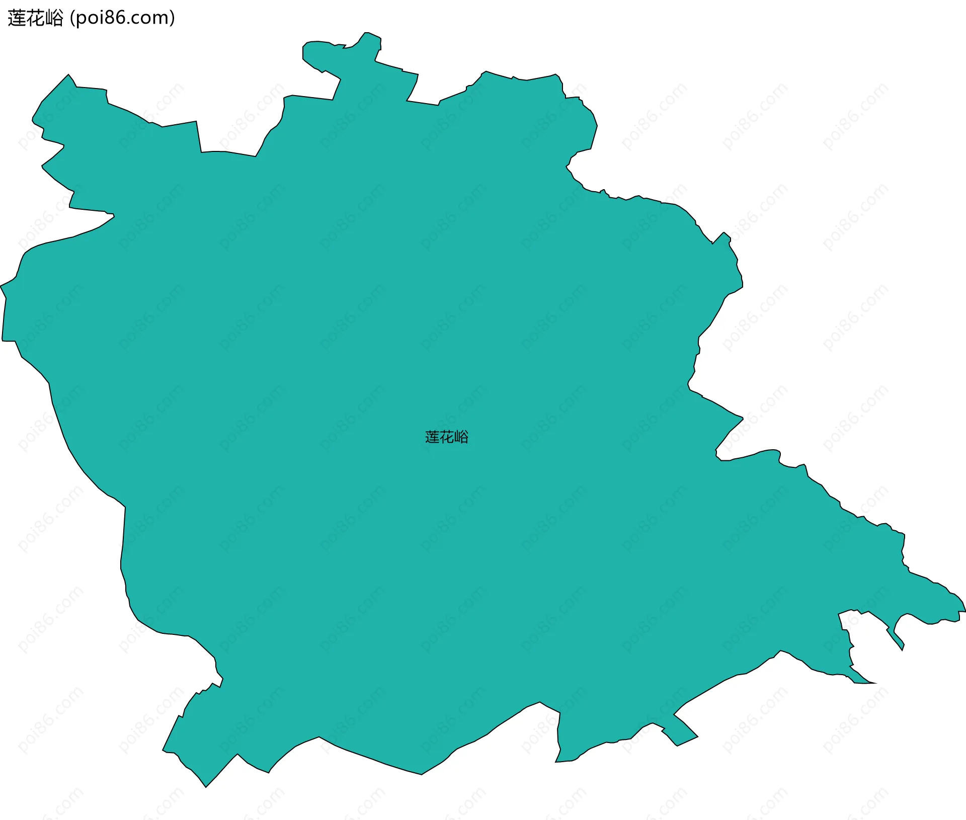 莲花峪边界地图