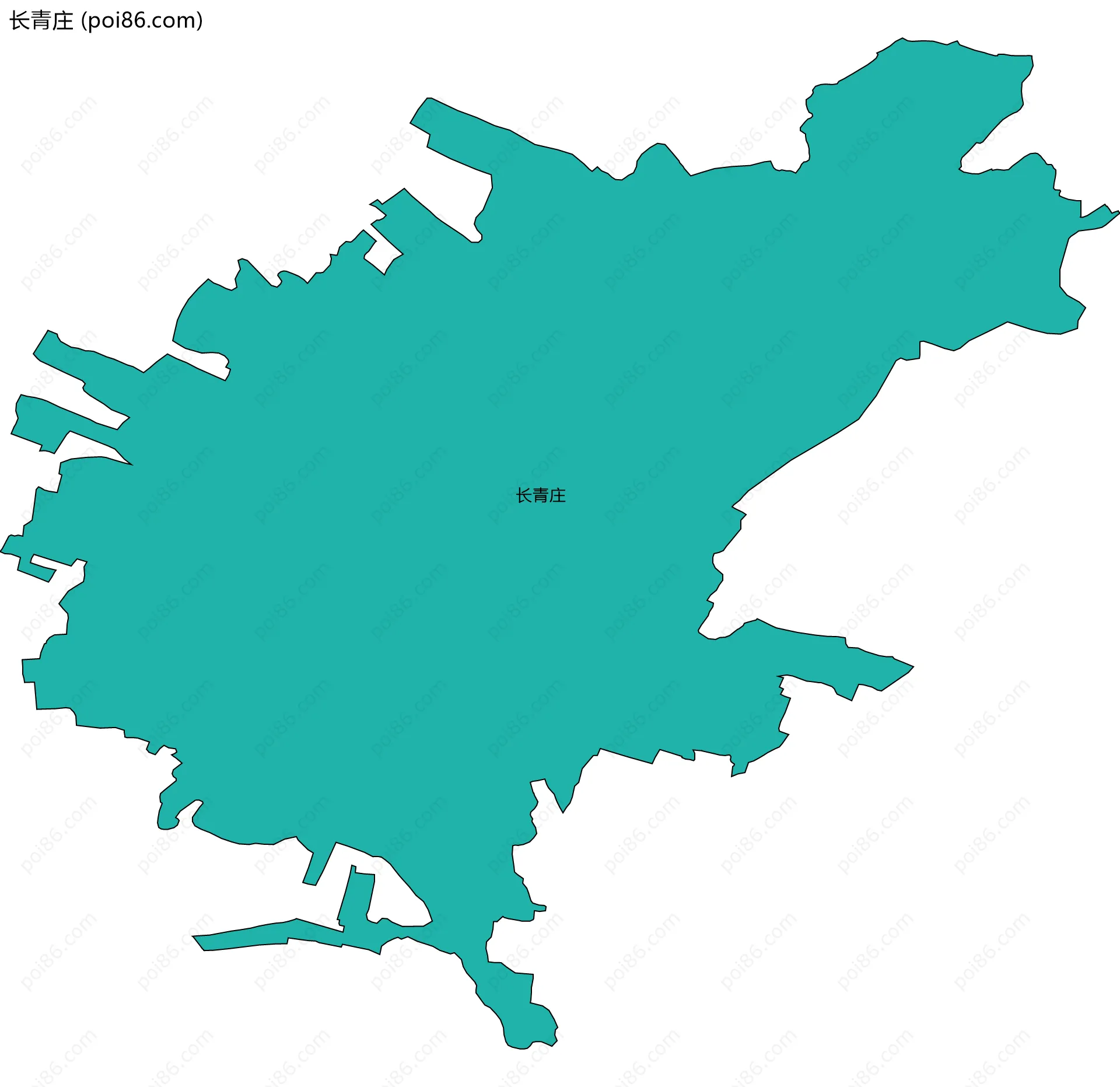 长青庄边界地图