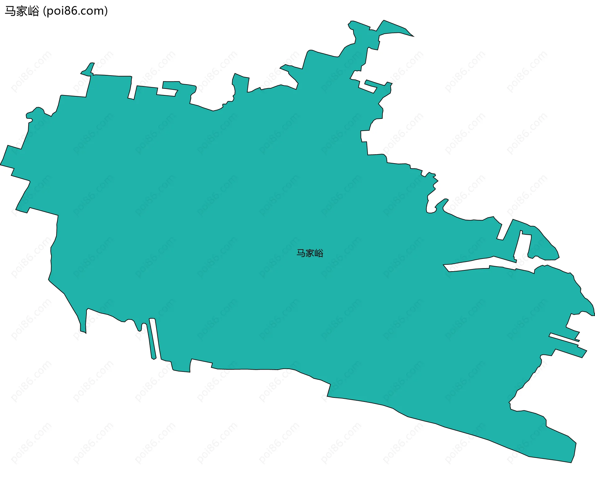 马家峪边界地图