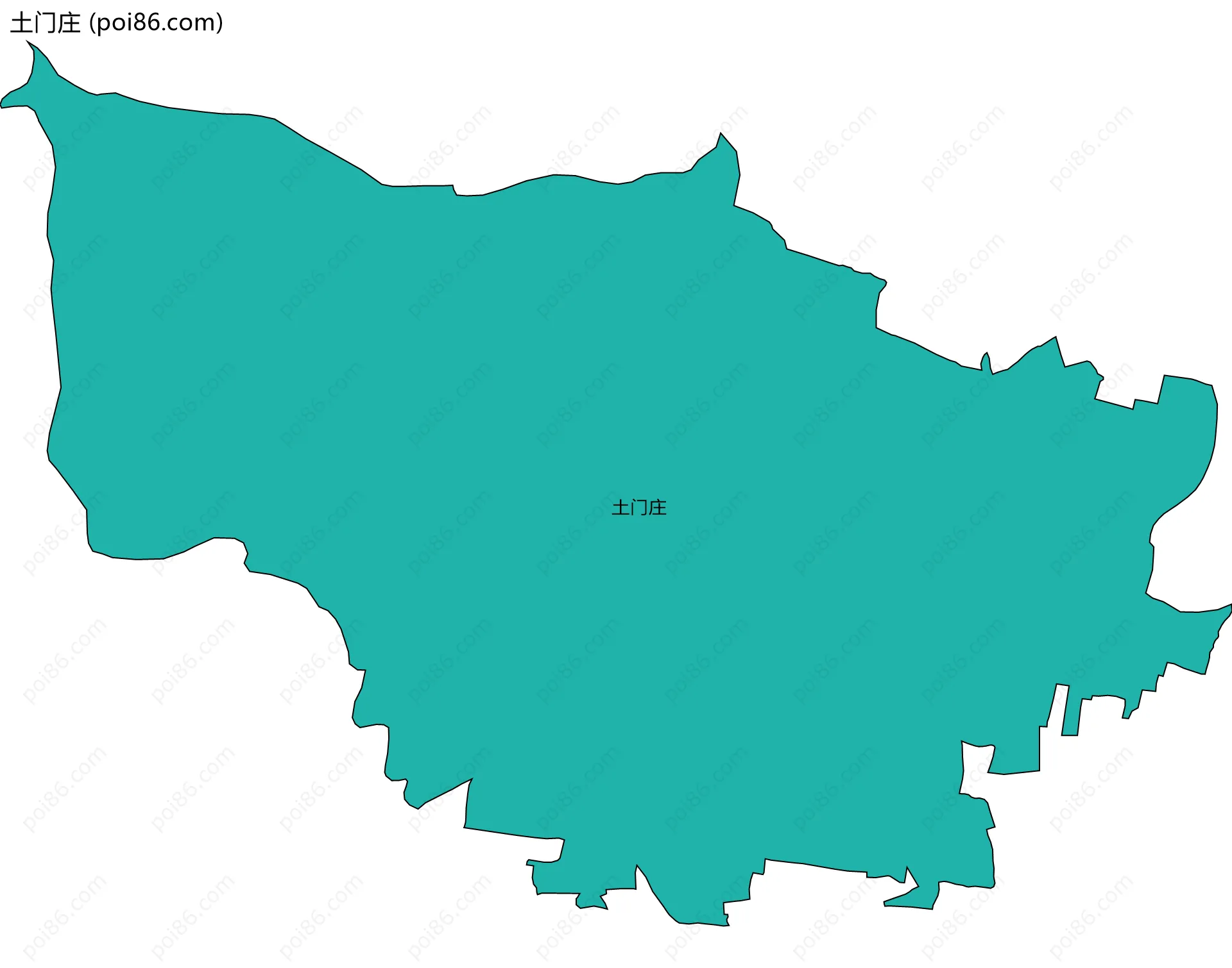 土门庄边界地图