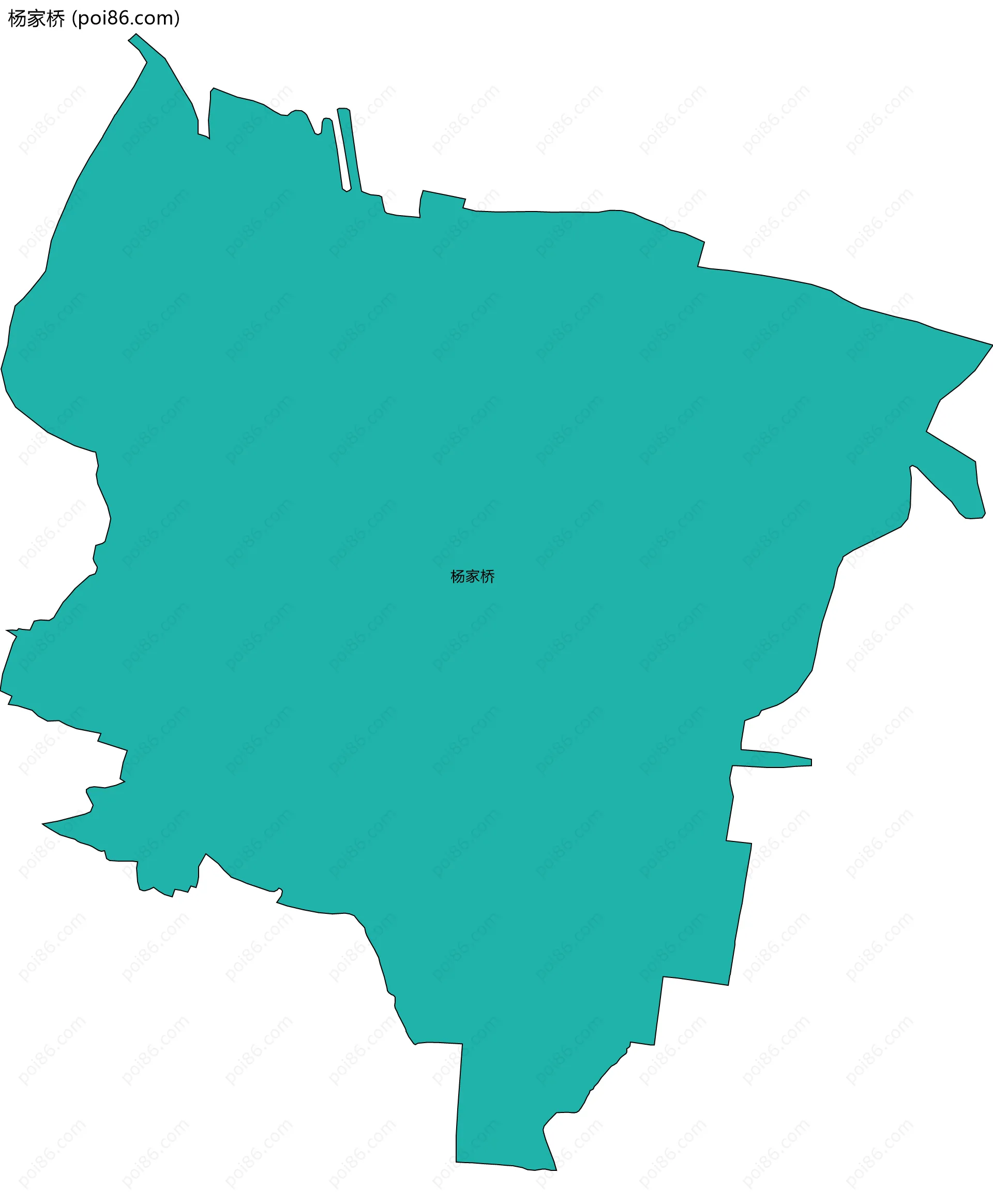 杨家桥边界地图