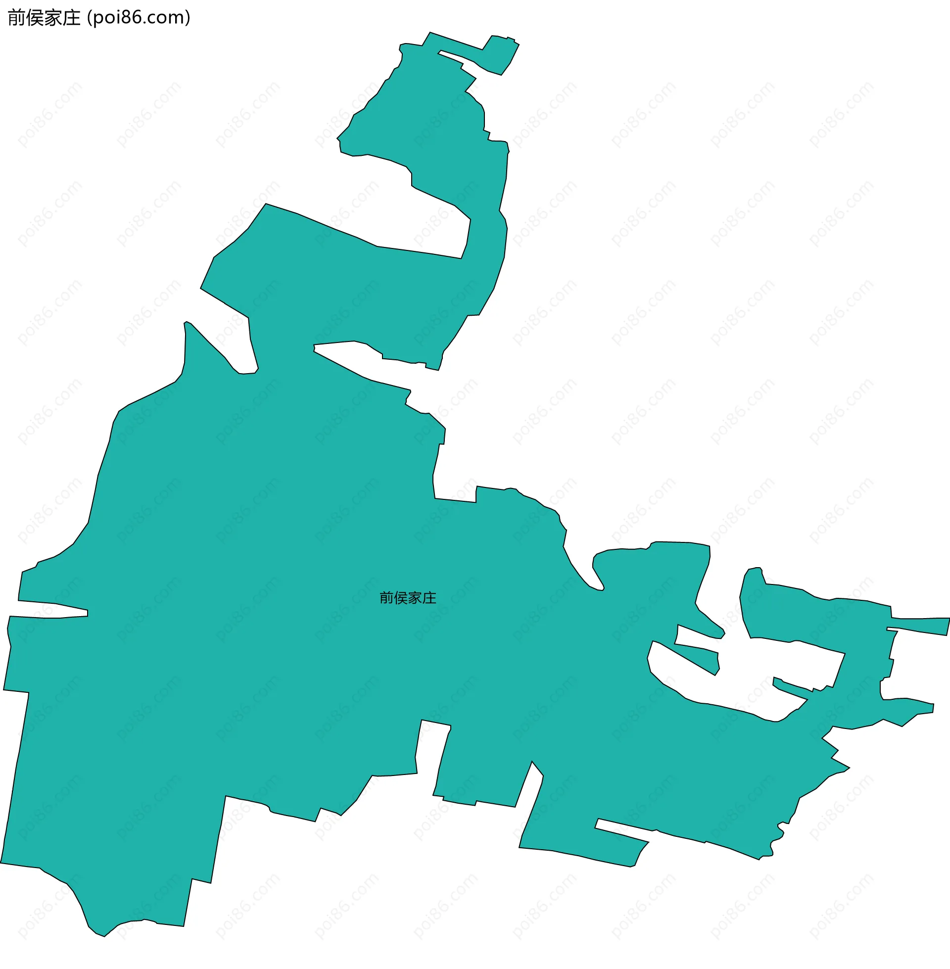 前侯家庄边界地图