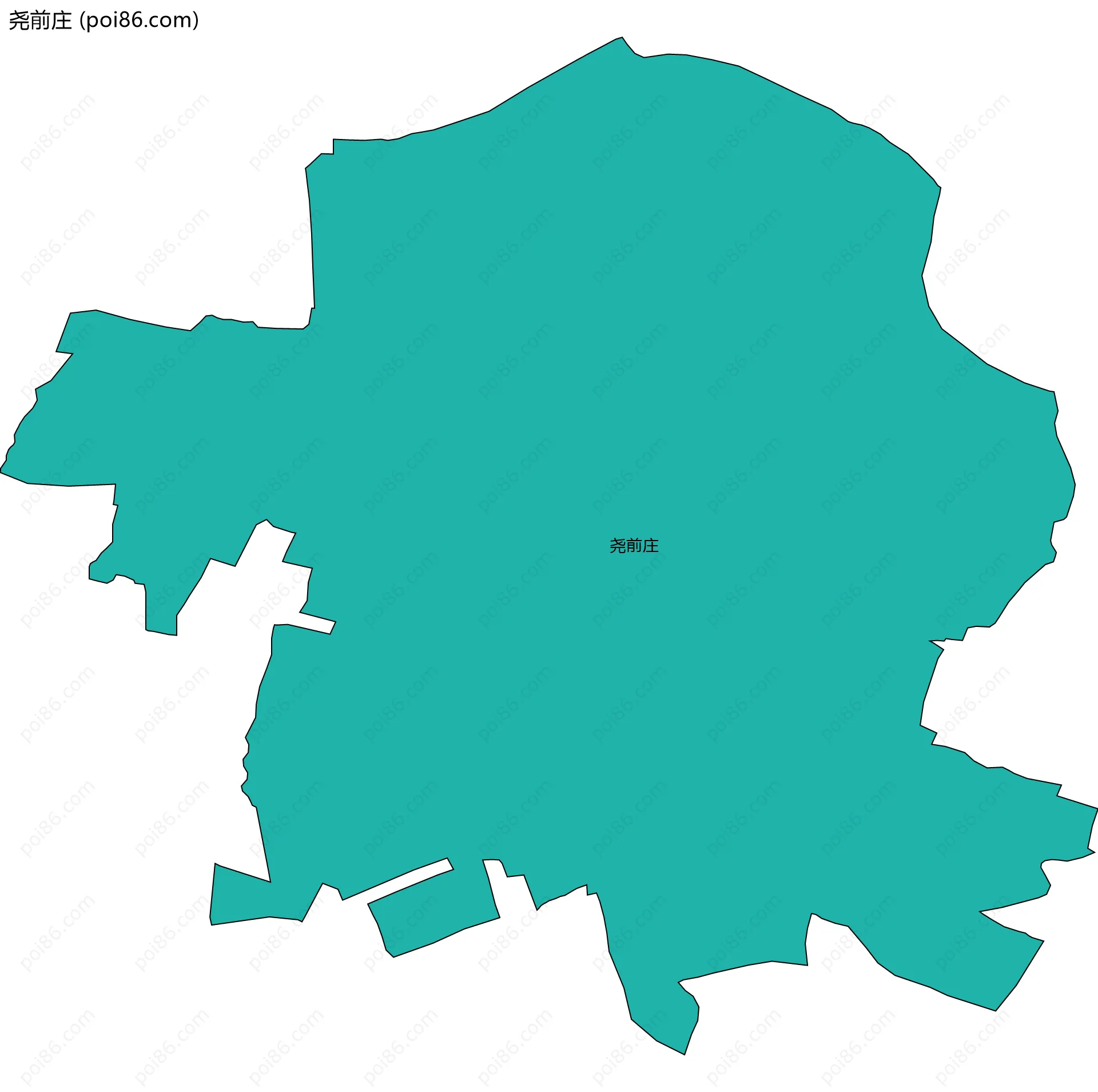 尧前庄边界地图