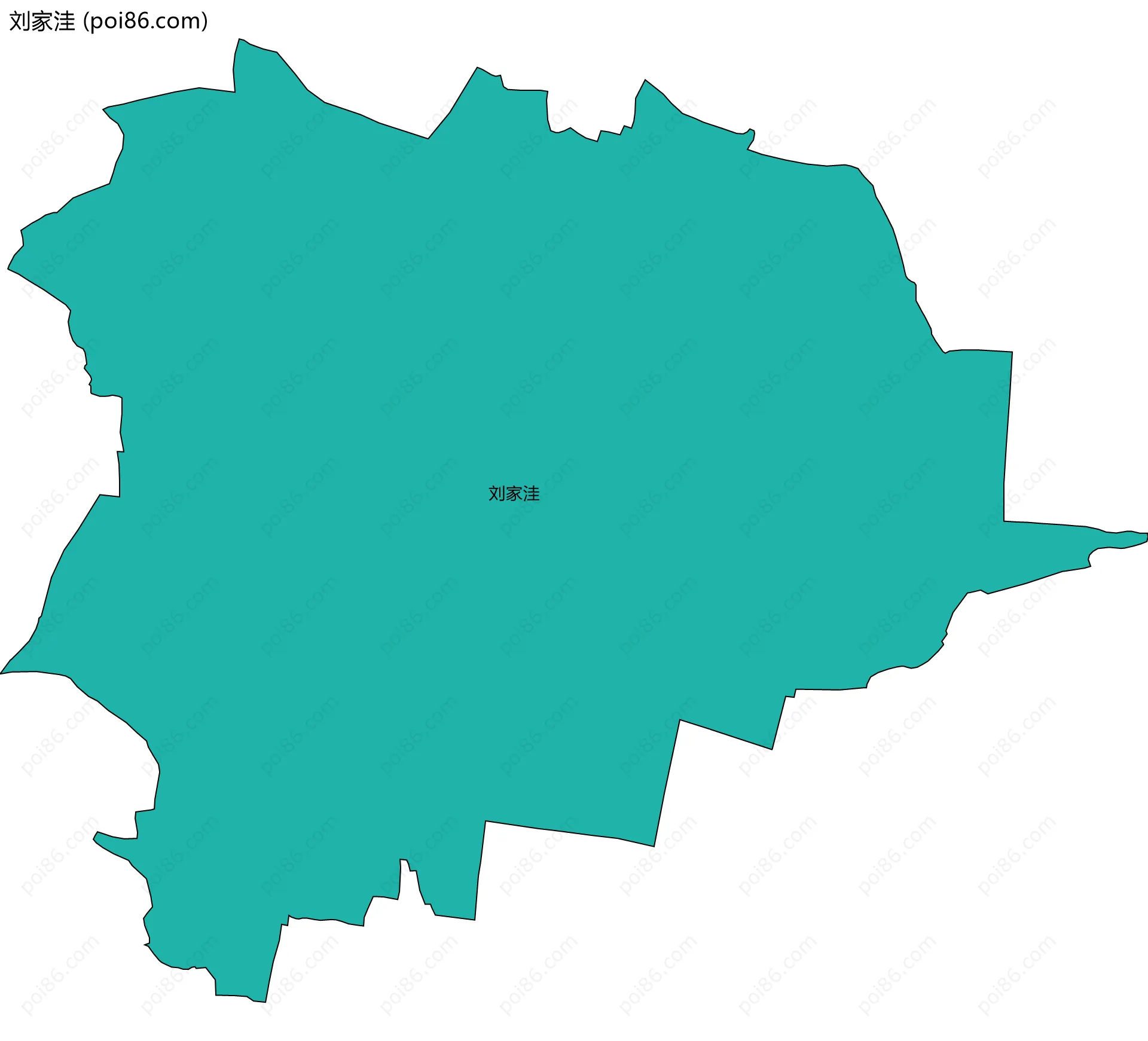 刘家洼边界地图
