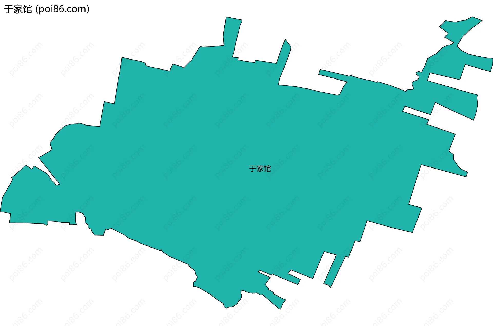 于家馆边界地图
