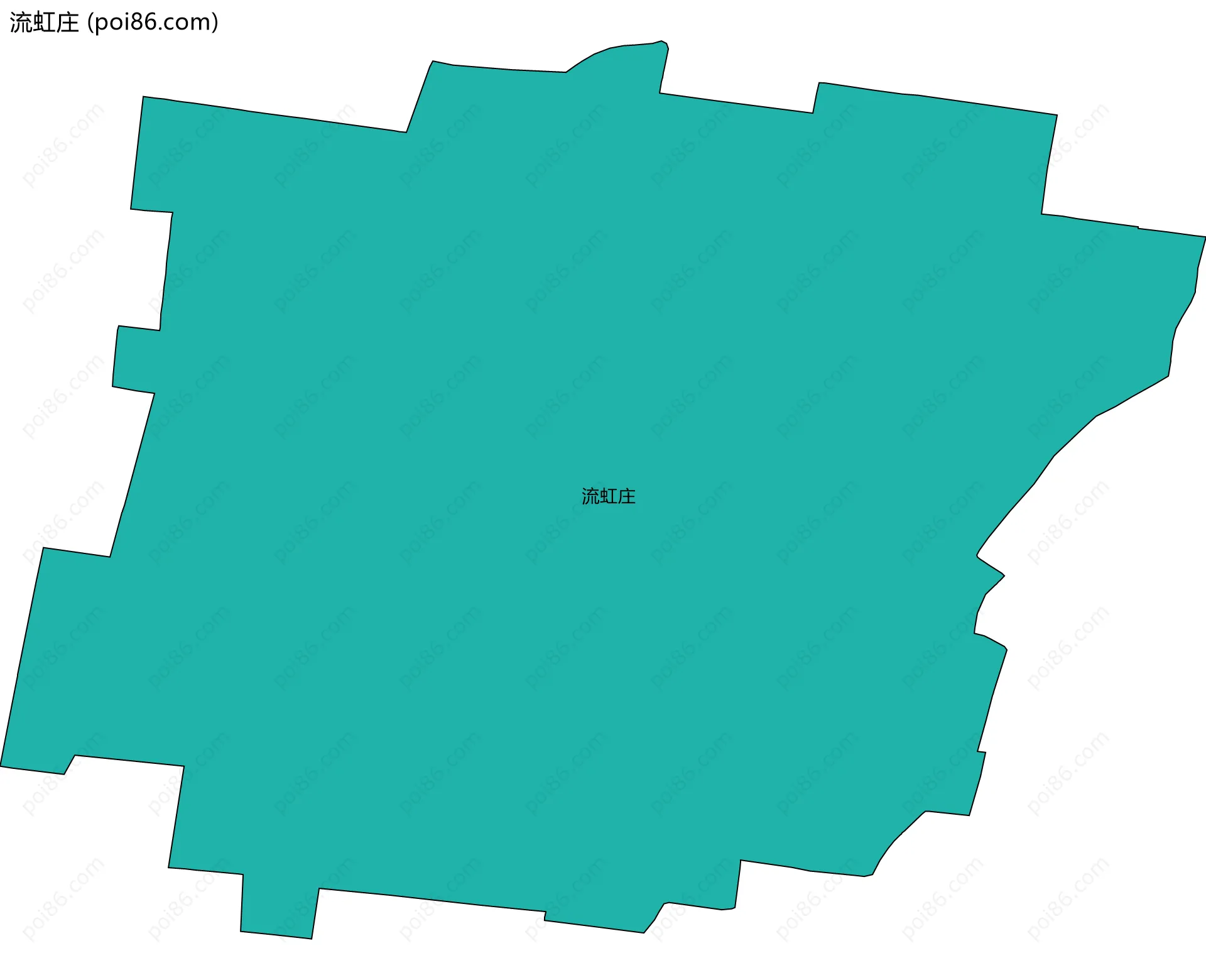 流虹庄边界地图