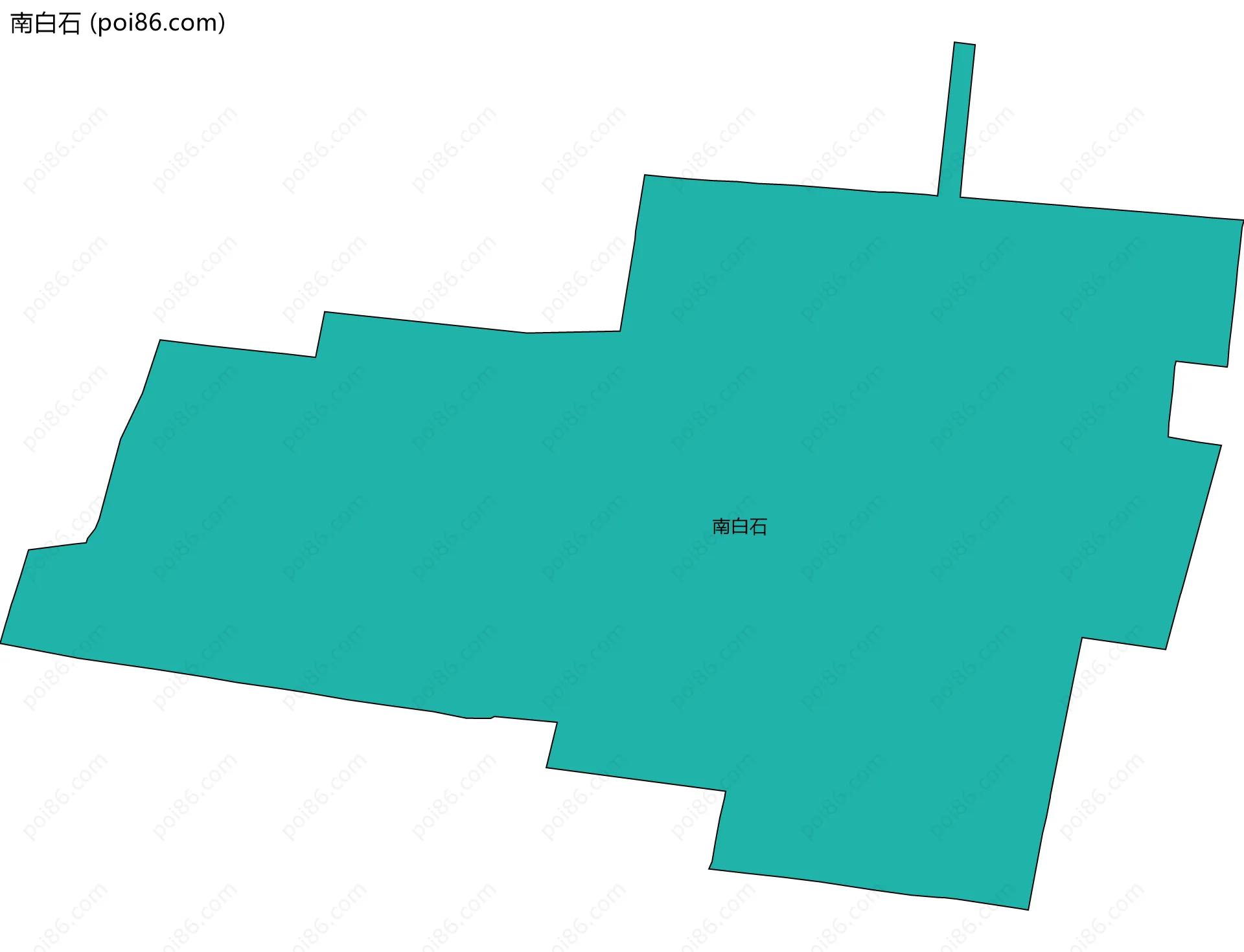 南白石边界地图