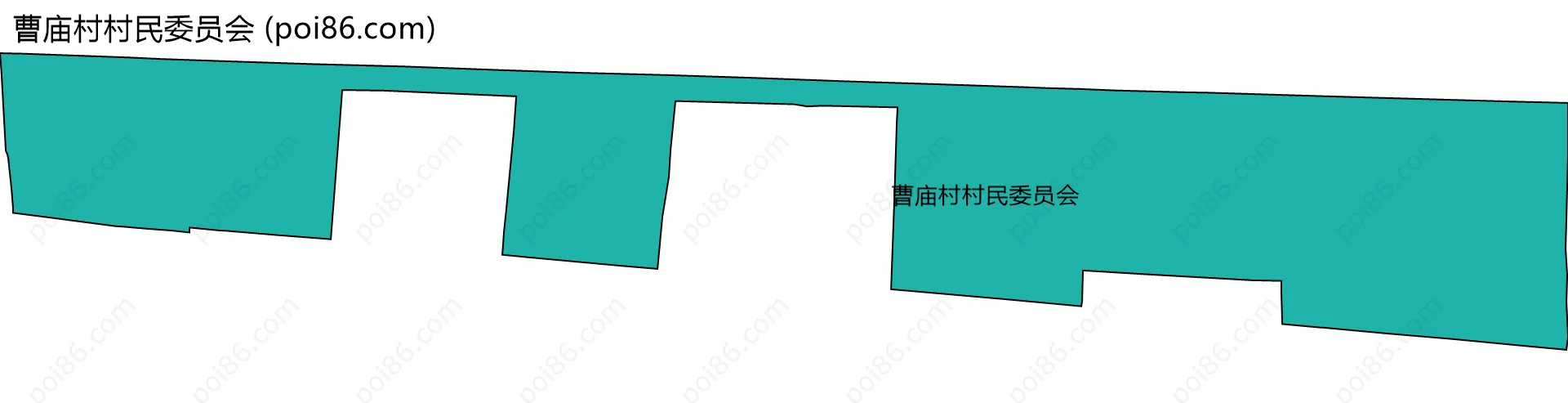 曹庙村村民委员会边界地图