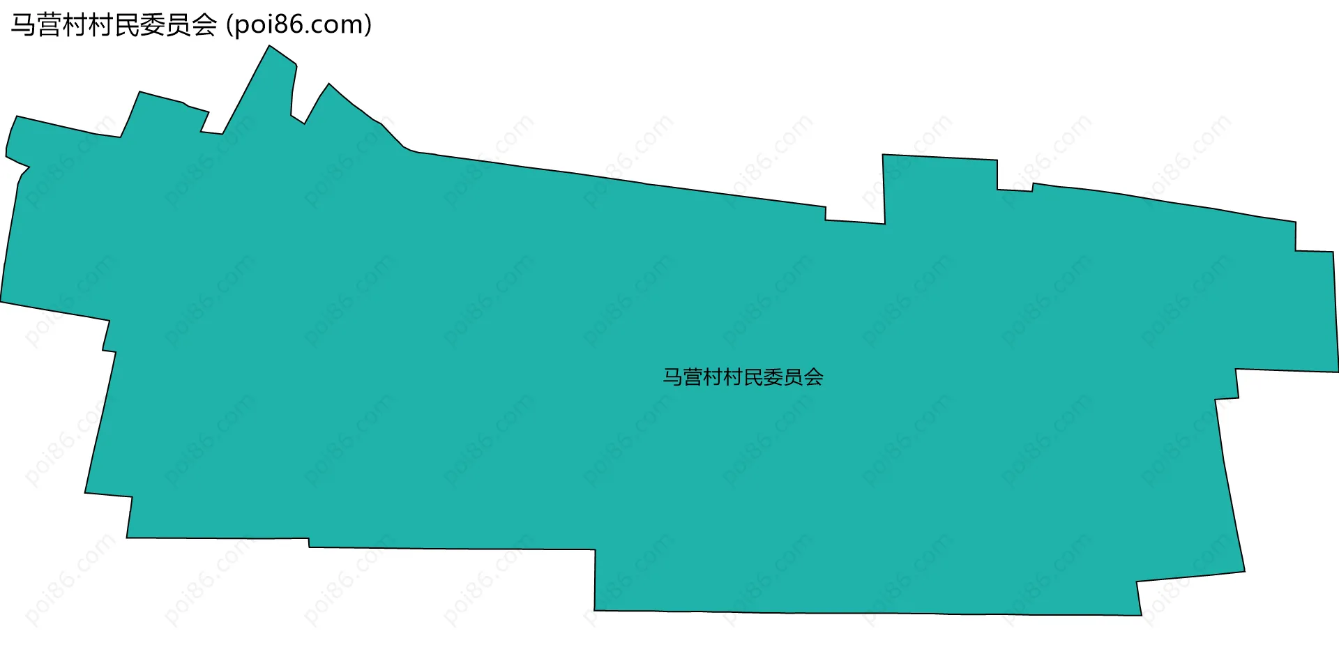 马营村村民委员会边界地图