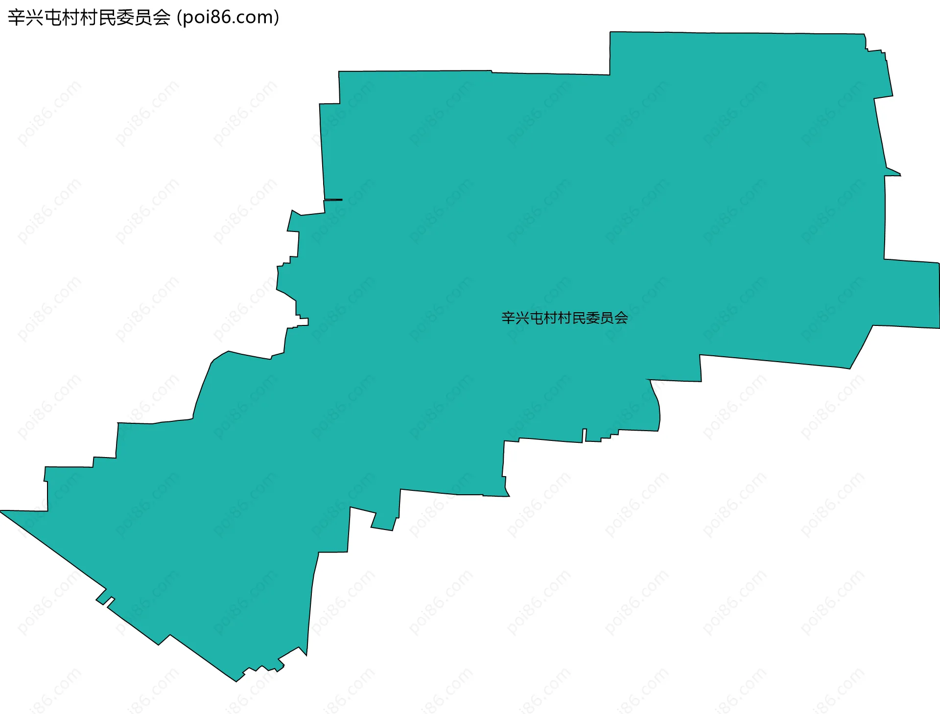辛兴屯村村民委员会边界地图