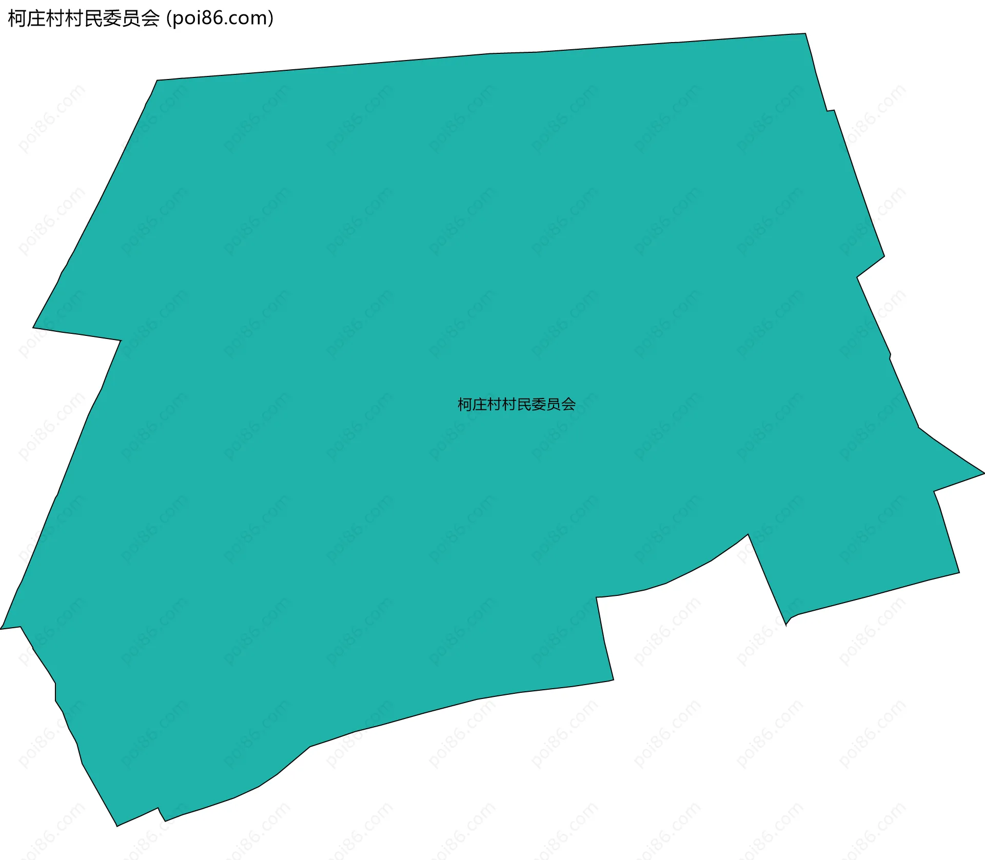 柯庄村村民委员会边界地图