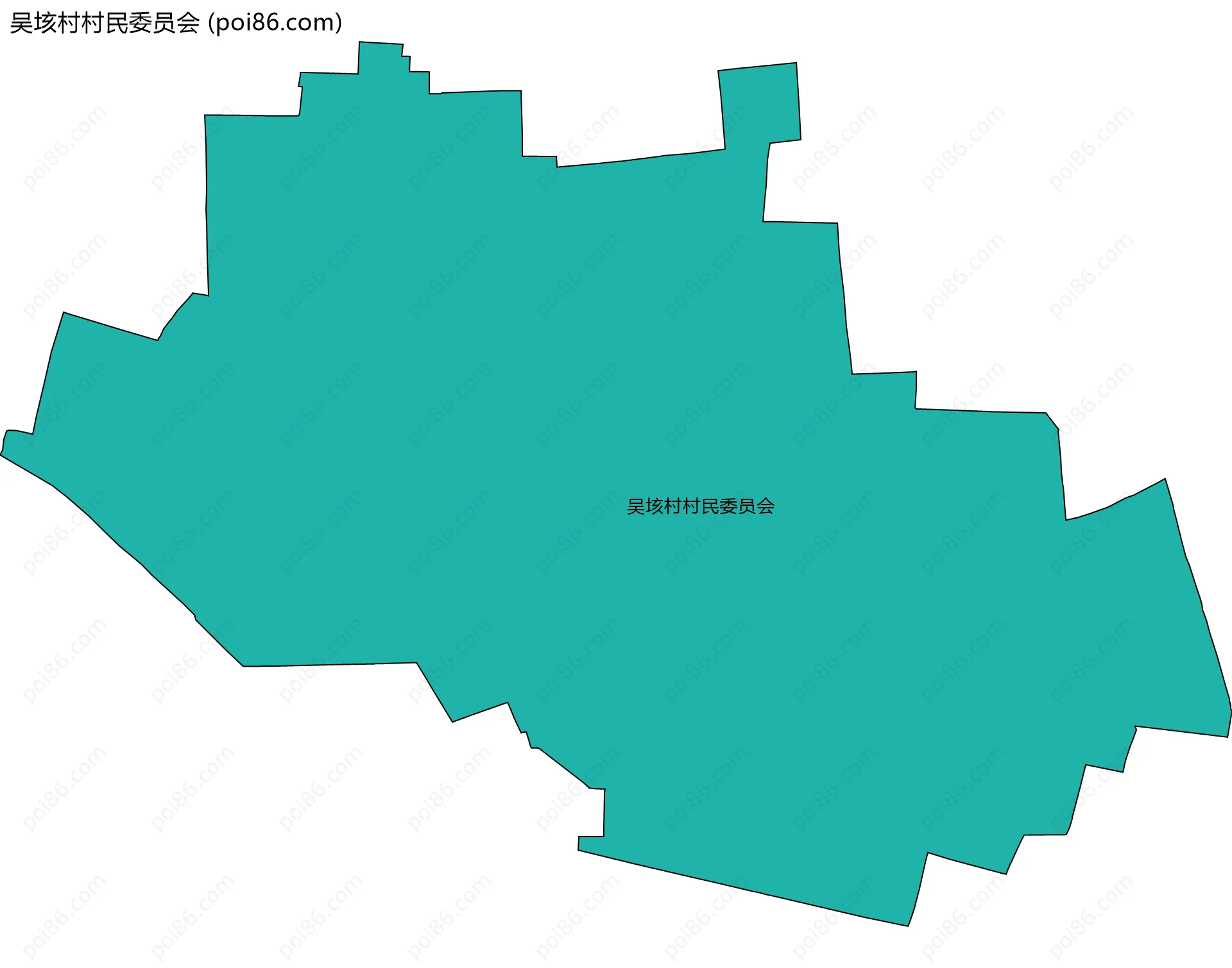 吴垓村村民委员会边界地图