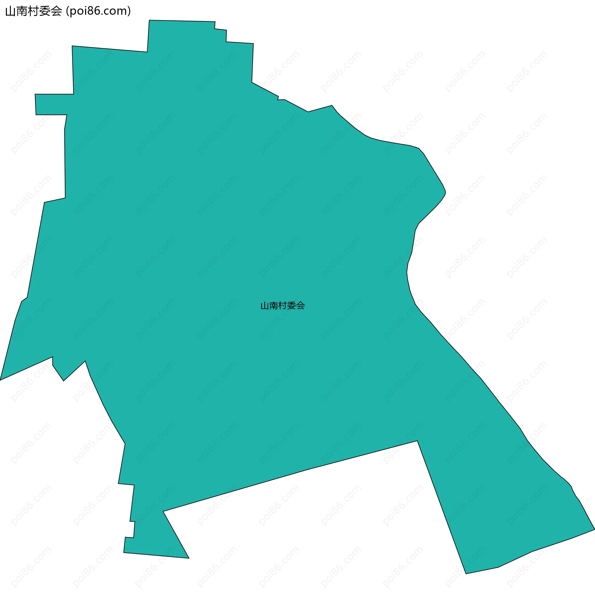 山南村委会边界地图