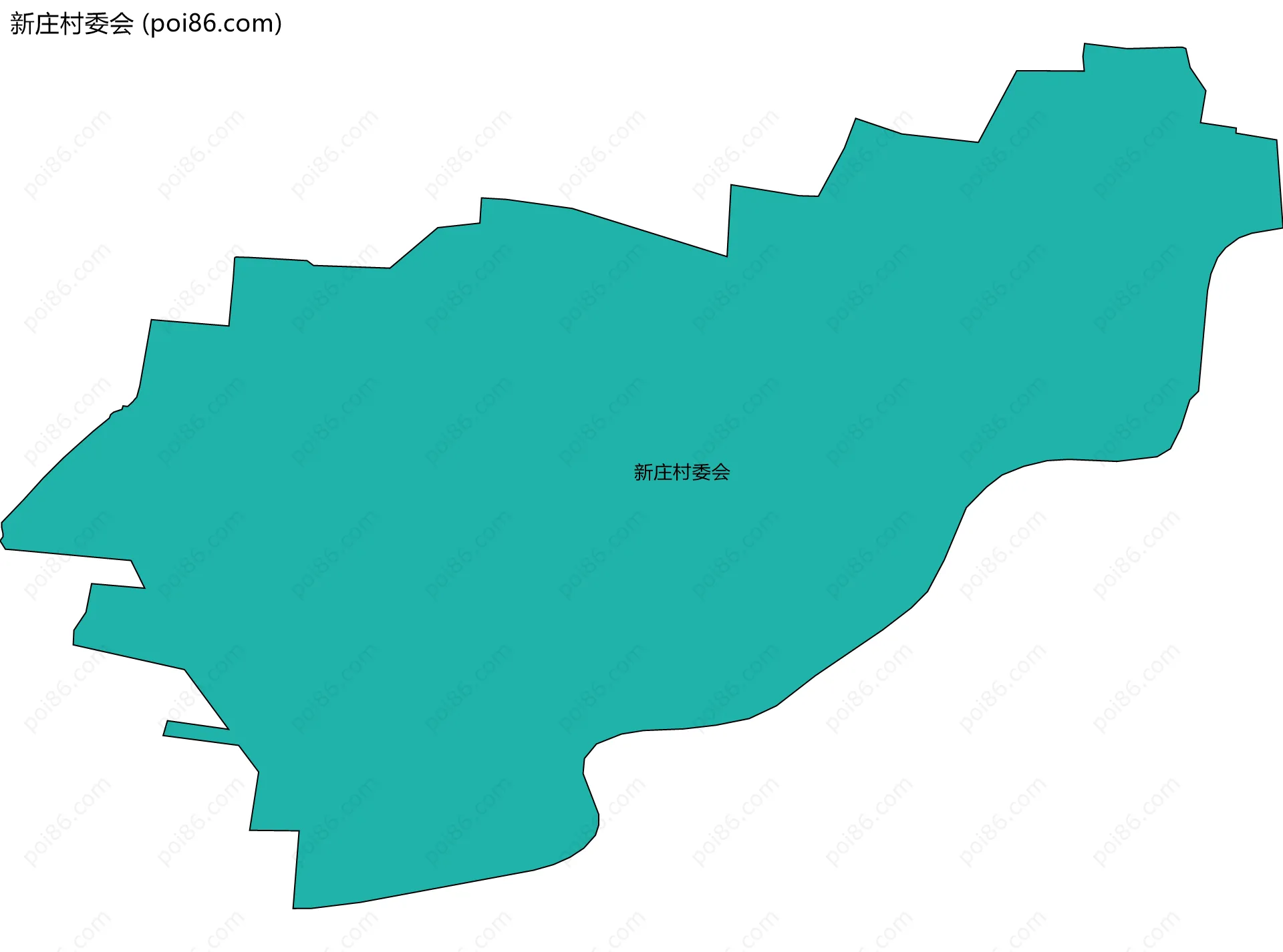 新庄村委会边界地图