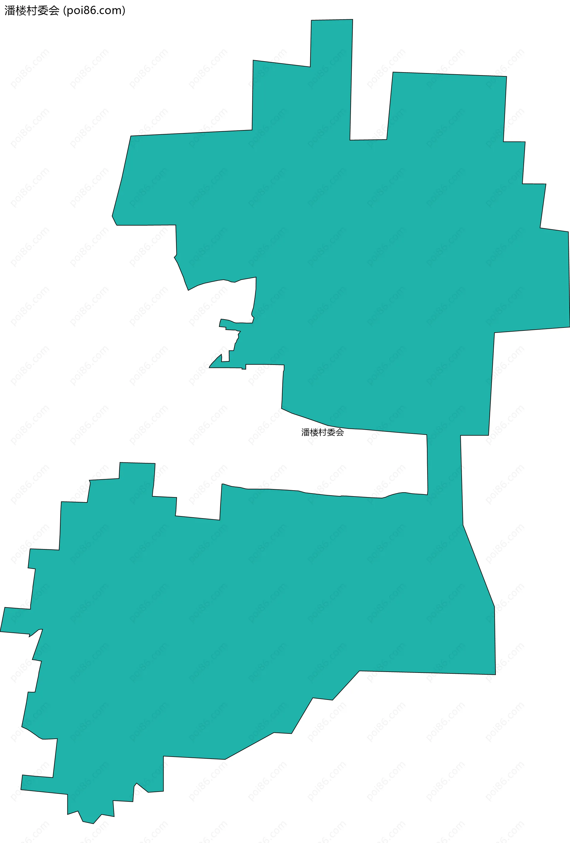 潘楼村委会边界地图