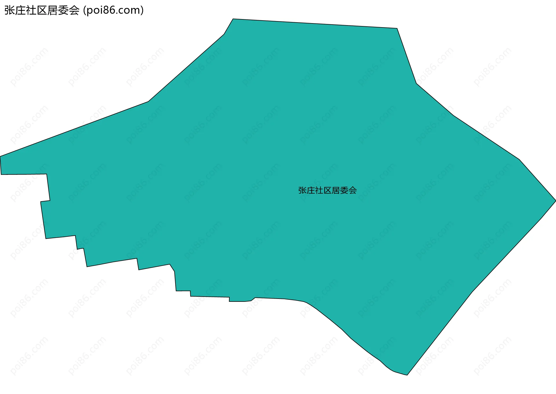张庄社区居委会边界地图