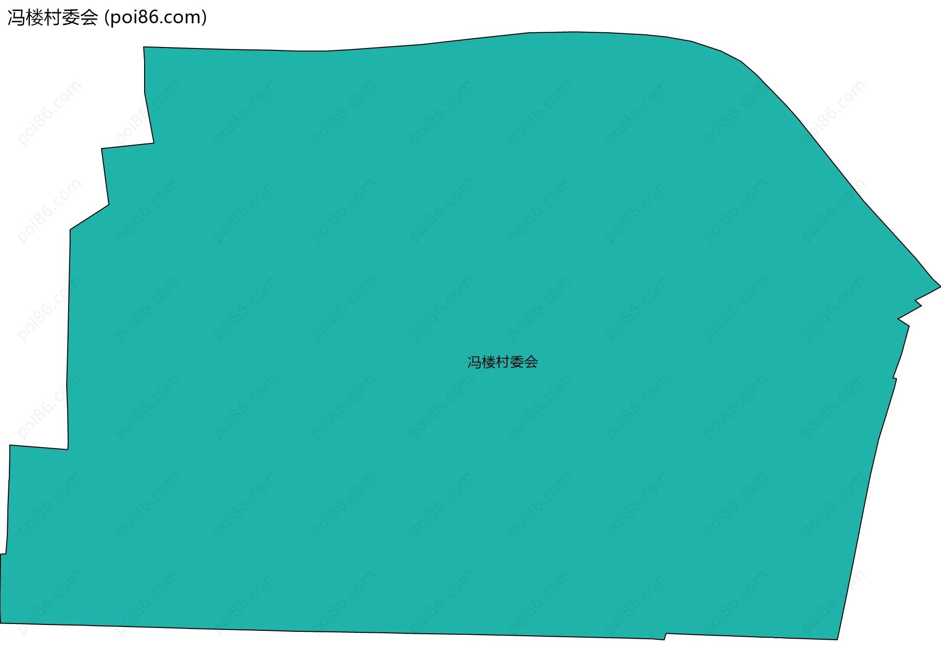 冯楼村委会边界地图