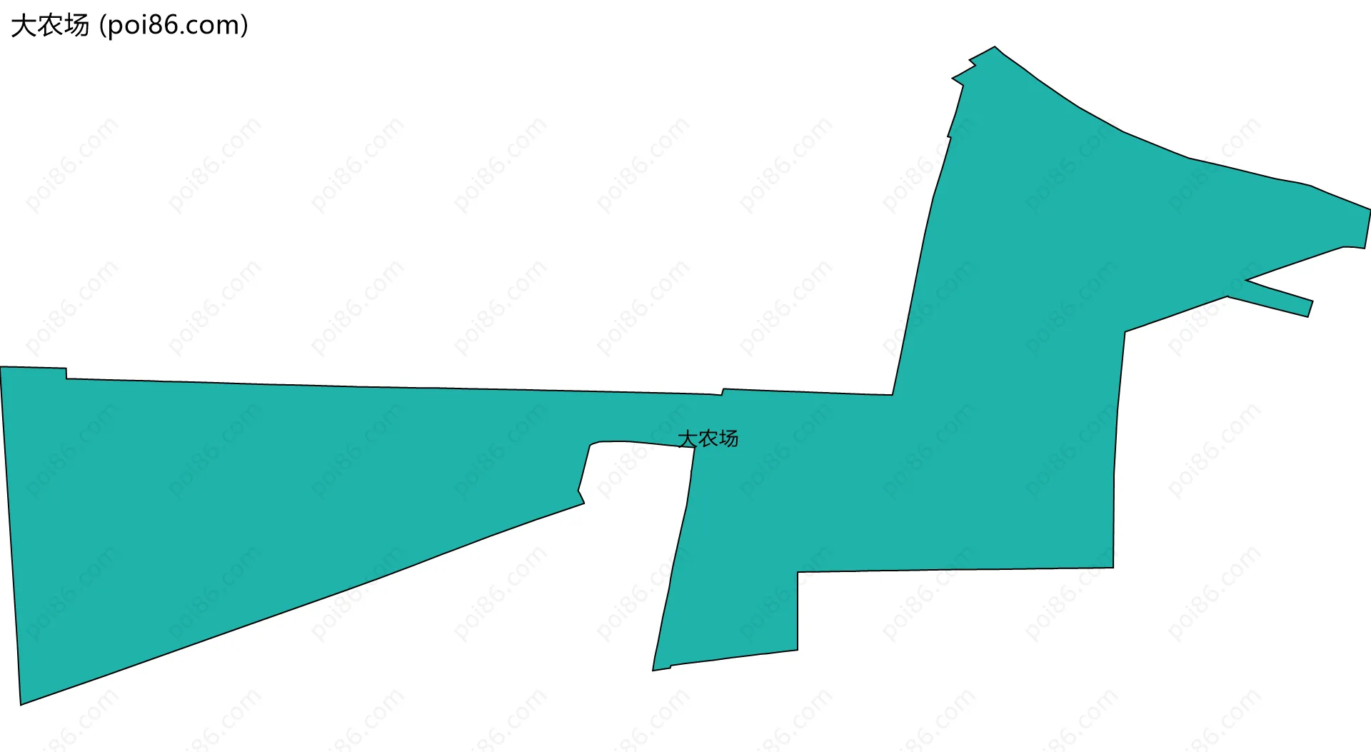 大农场边界地图
