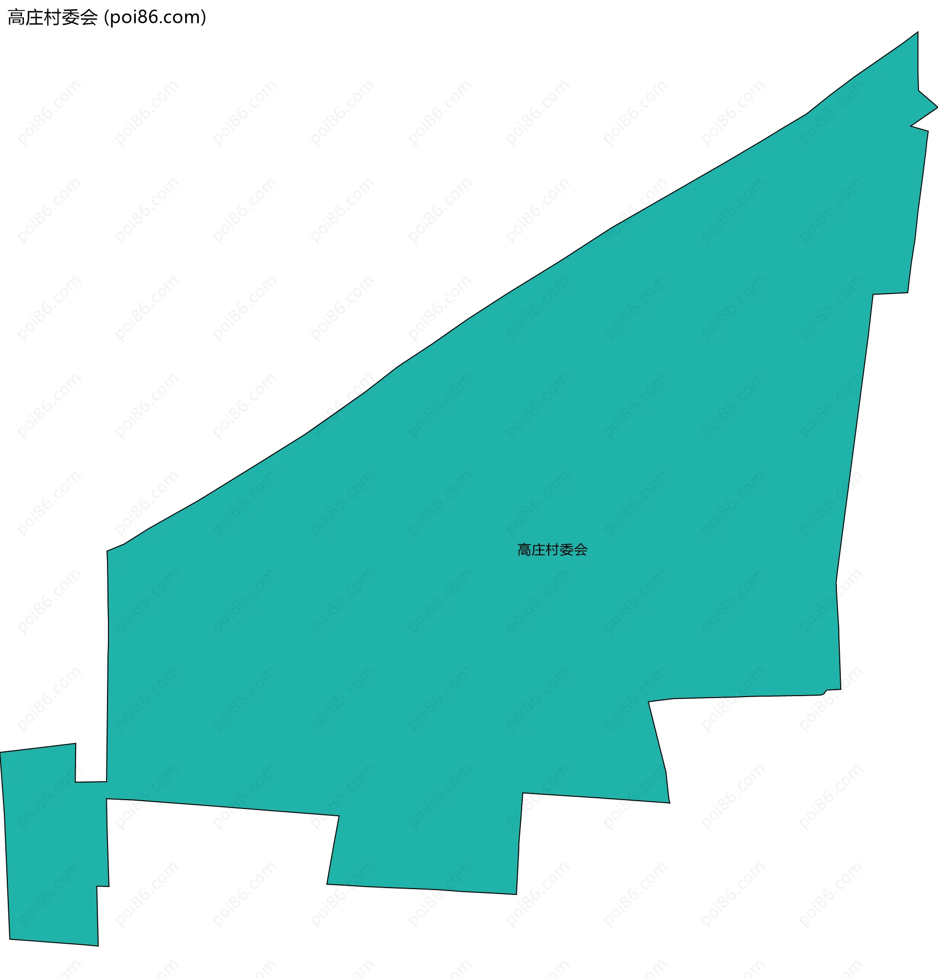 高庄村委会边界地图