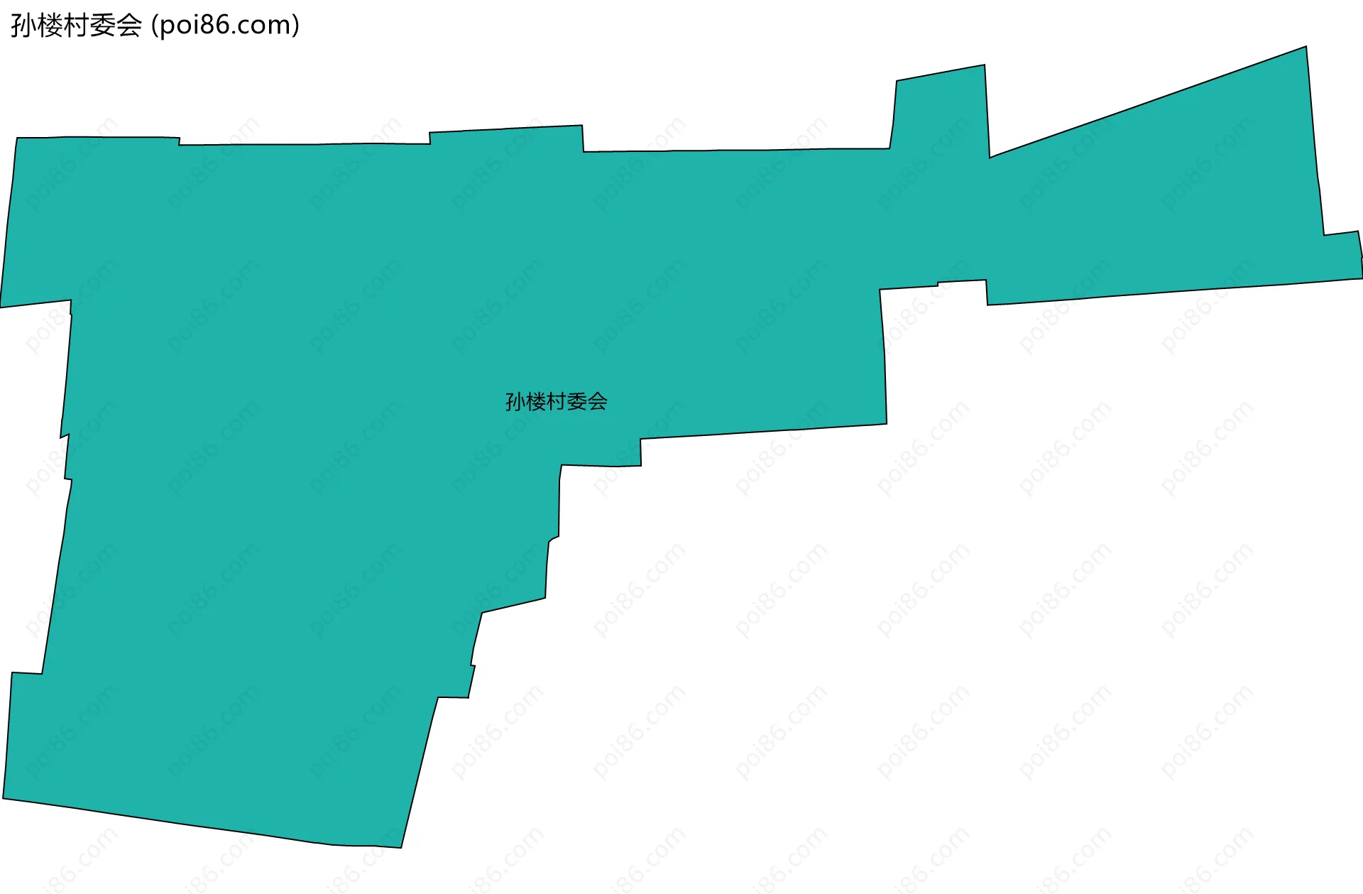 孙楼村委会边界地图