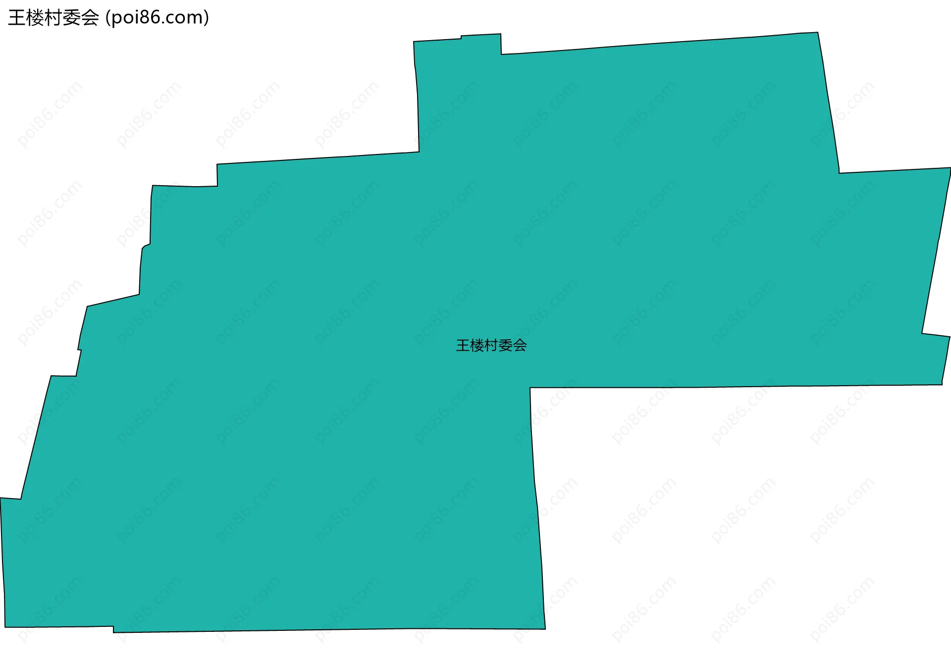 王楼村委会边界地图