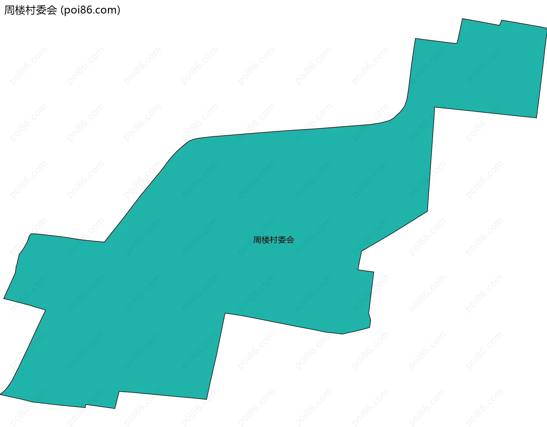 周楼村委会边界地图