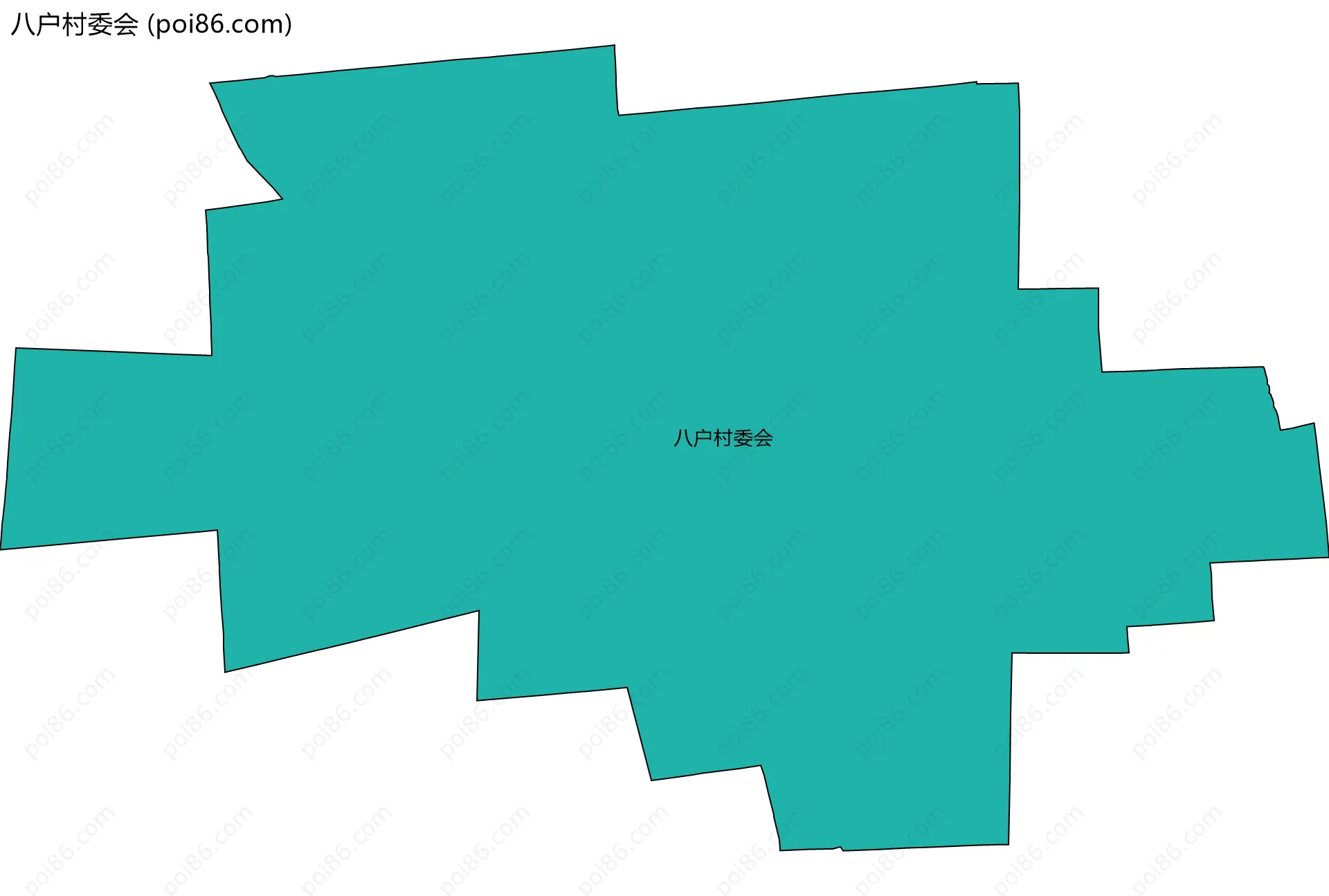 八户村委会边界地图
