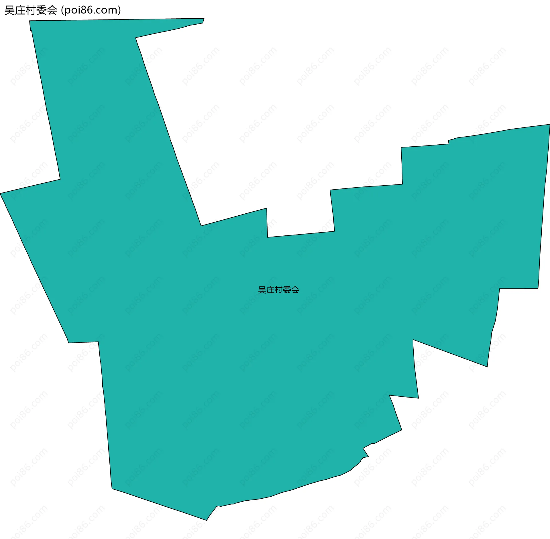 吴庄村委会边界地图