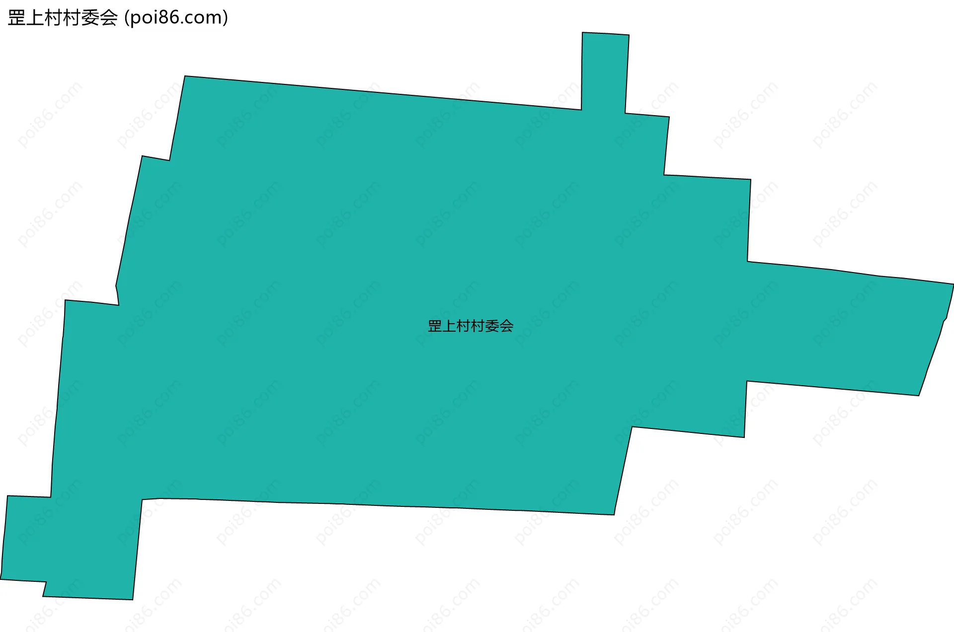 罡上村村委会边界地图